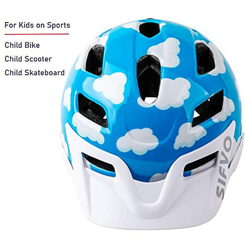SIFVO Kids Bike Helmet 8+ With Cool Visor | Lightweight Youth Mountain Bike Helmet For Boys And Girls 55-58cm - Purple