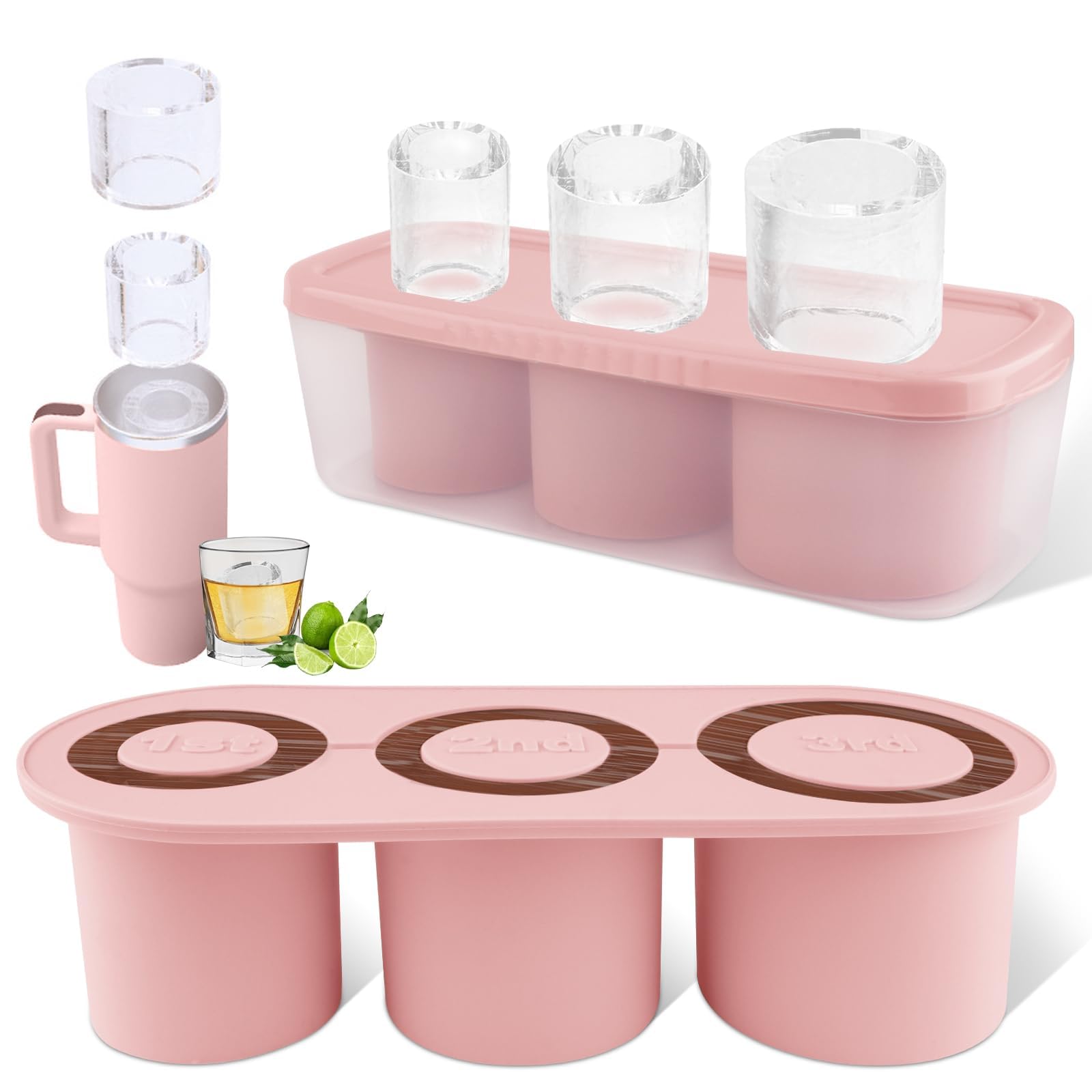 WUJUN Ice Cube Tray for Stanley Cup Tumbler Cup, 20-30Oz (Pink, 30-image-b352bc26-c483-4137-b84a-f3e1463d9419-55873