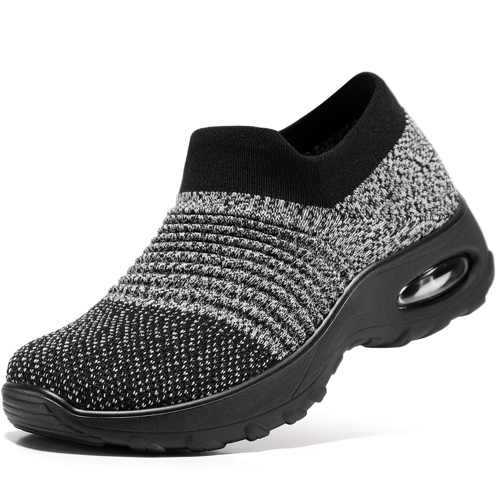 Women's Slip-On Trainers - Grey Black 5.5 UK-image-3149c388-ad38-44c5-bfe4-70dd31bb4c4f-109416