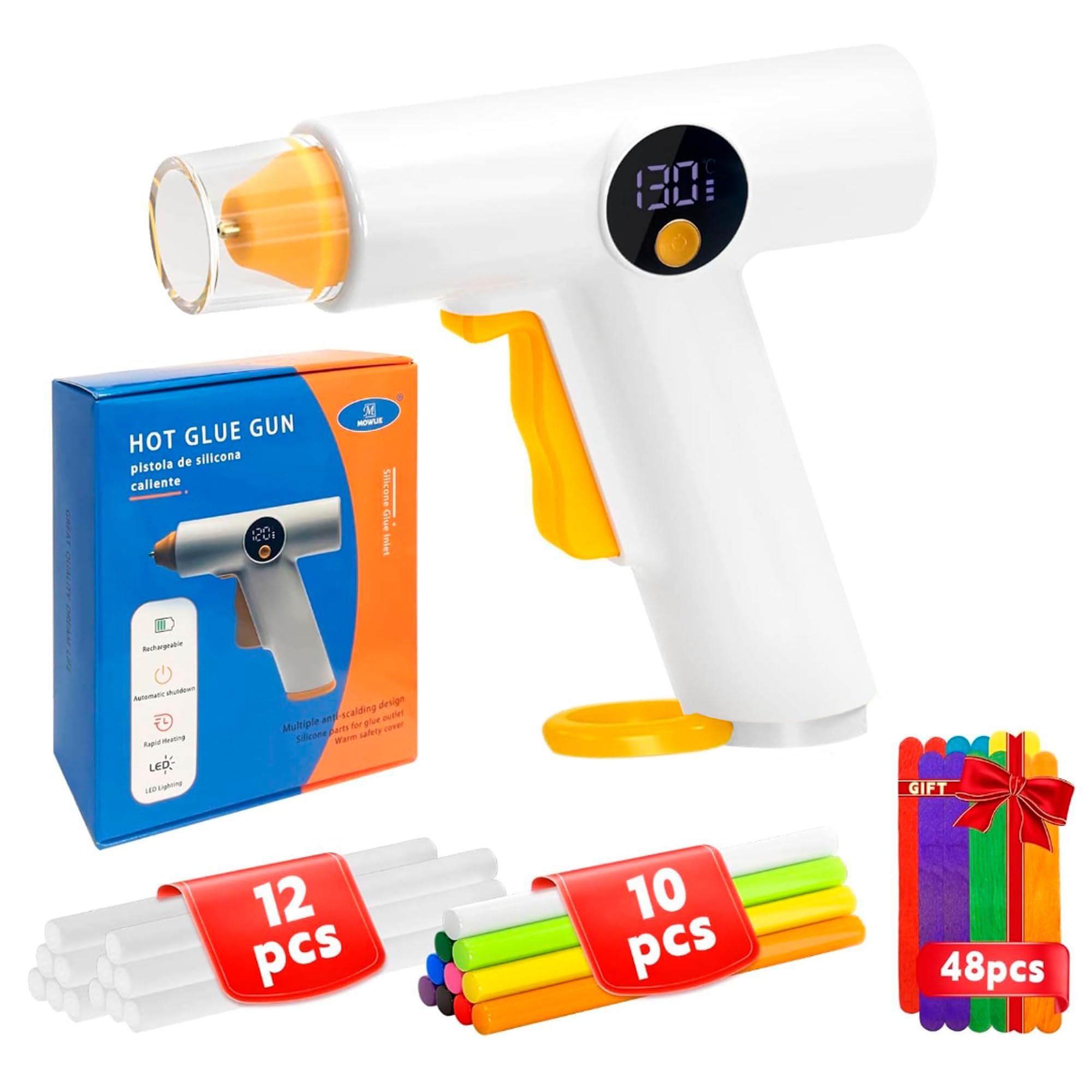 Cordless Hot Glue Gun Kit - Yellow RRQ-002