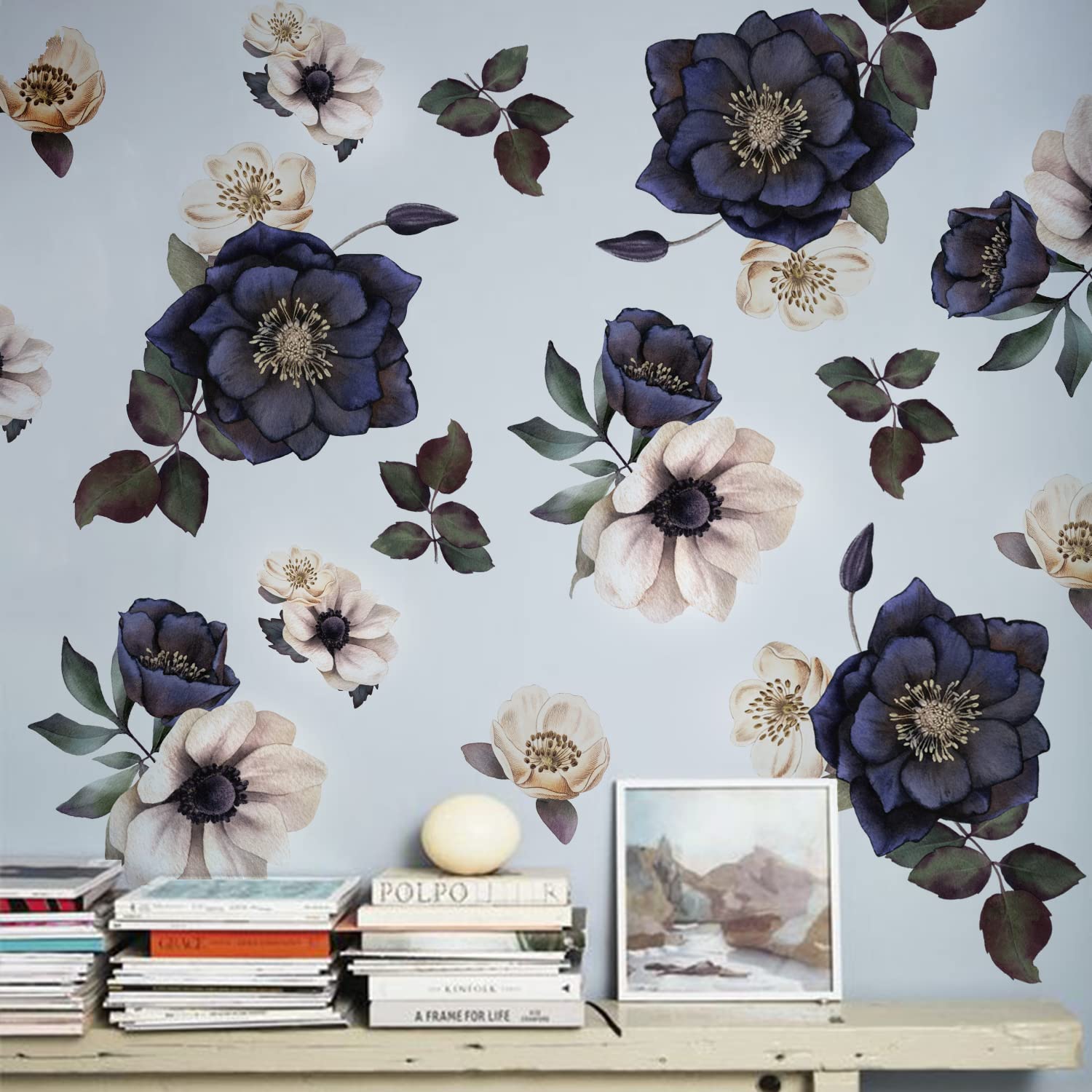 Vintage Floral Wall Decals 3pcs - Flowers of Eden 38x120cm-image-5148ab5b-4a01-4bda-9651-9de37f8e99b3-108042