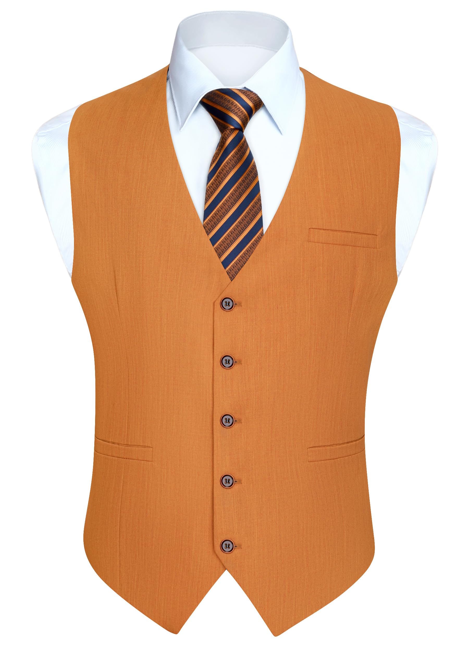 Men's Formal Waistcoat - Burnt Orange XXL-image-d6d14503-ae06-490d-bb0b-20b9c257541d-103925