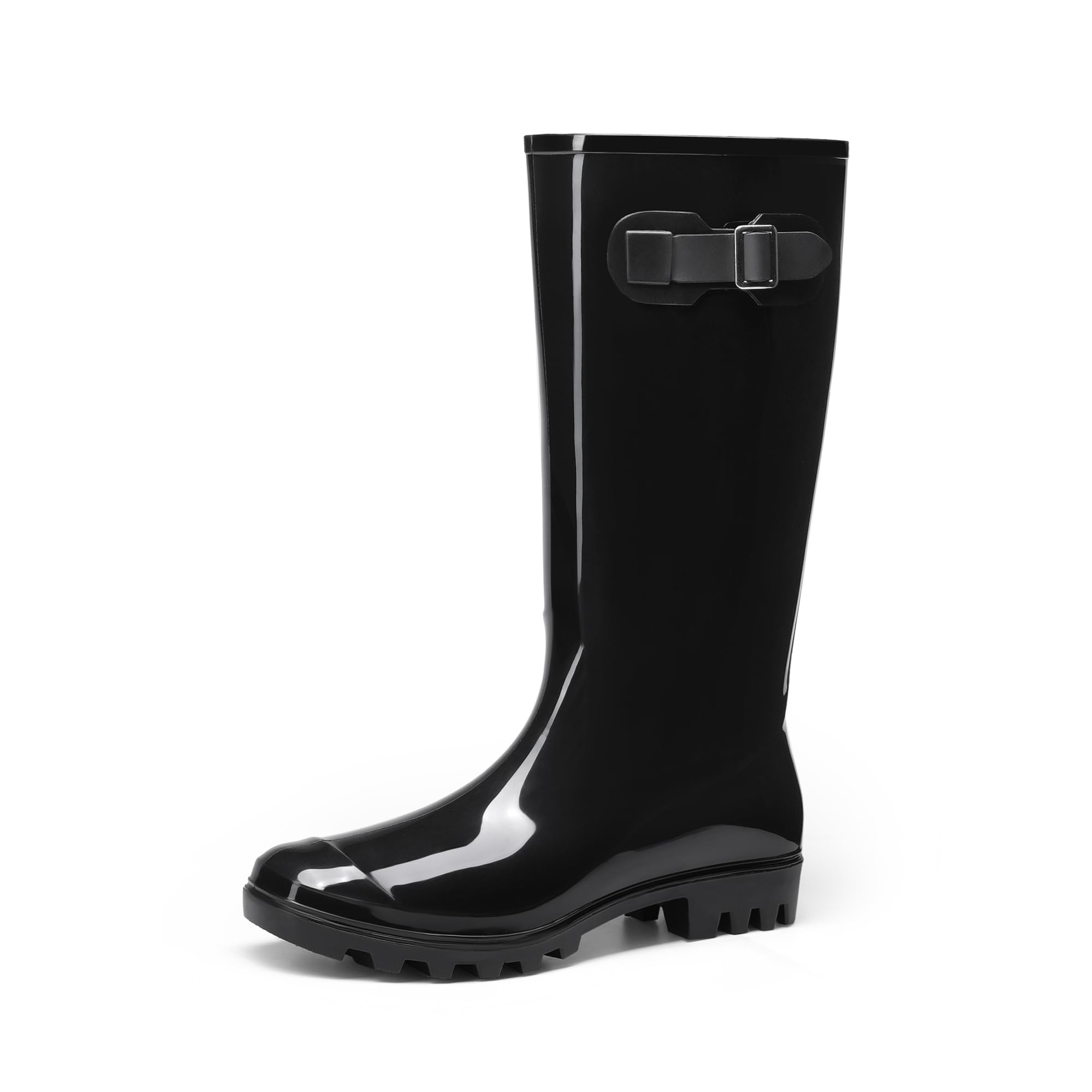Women's Knee High Wellies - Black UK 6.5-image-e653bd64-49cd-445d-9a7a-877a54f2f172-94603