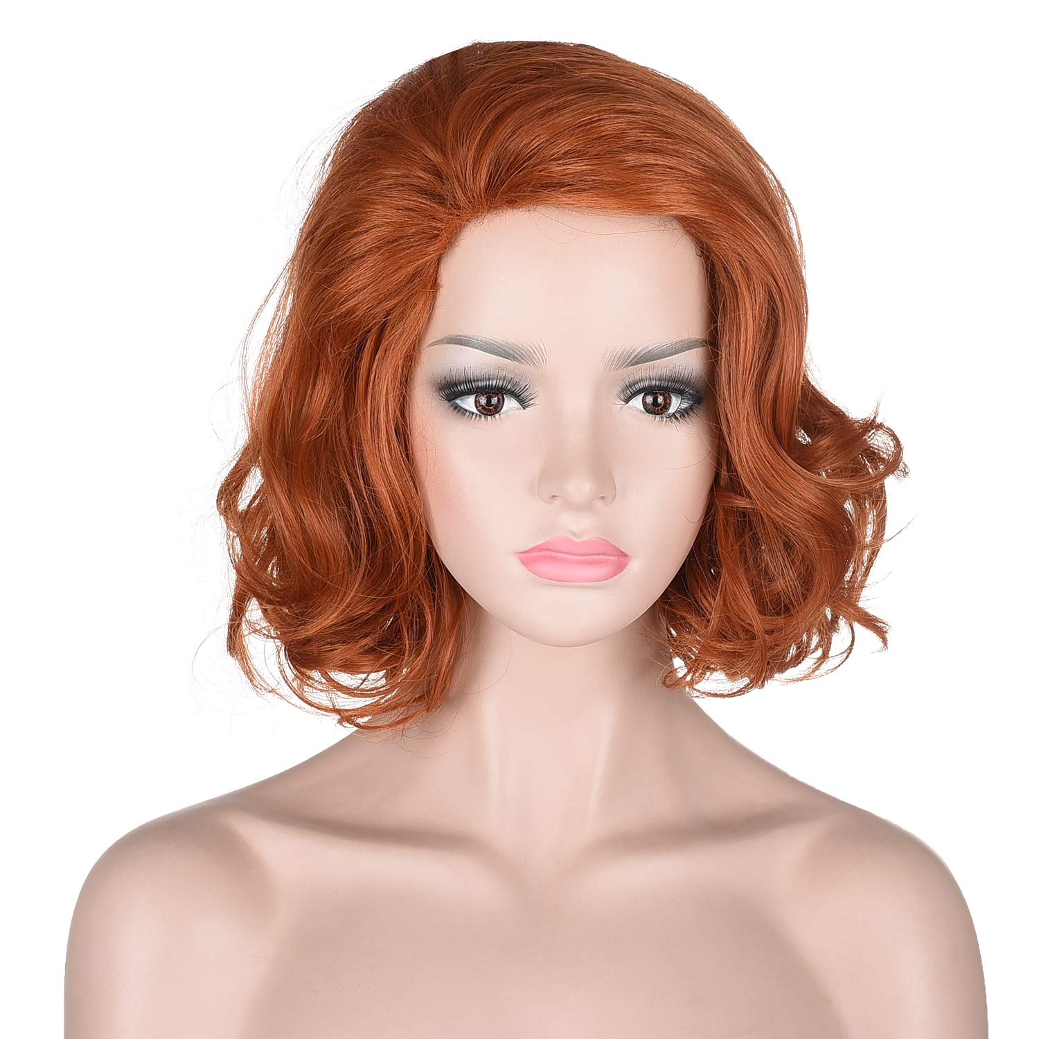 Women's Short Wavy Cosplay Wig - Ginger Orange 13"-image-d85a1d30-8982-4914-8e4a-0afcde87b886-113027
