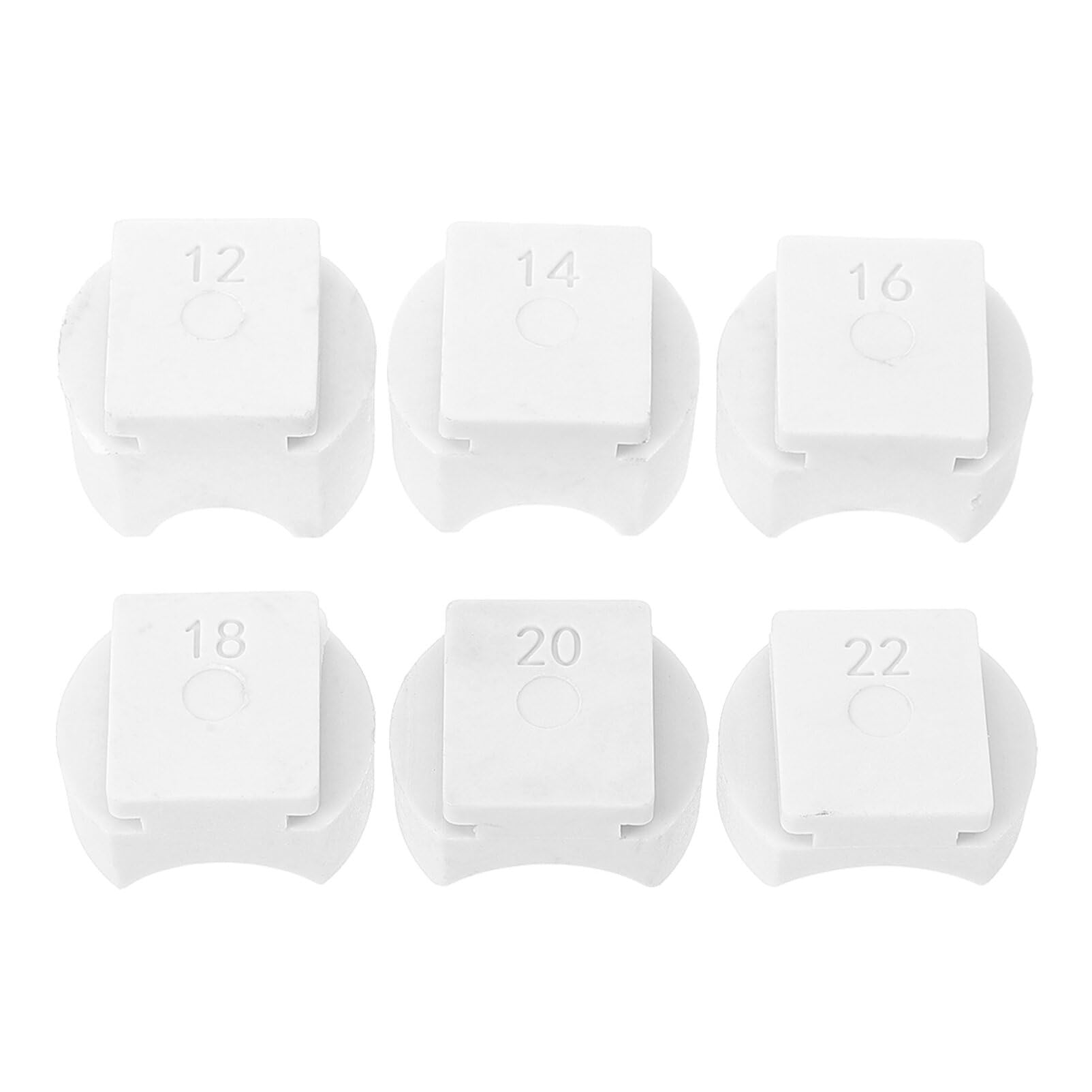 Plastic Ring Bender Dies, Portable 6Pcs White Making Small Gold