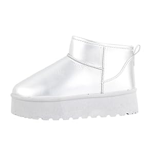 MIOBER Women's Silver Suede Platform Ankle Boots with Faux Fur - UK5-image-c515aaaa-f842-4f2d-9bc7-384b8a04f927-63376