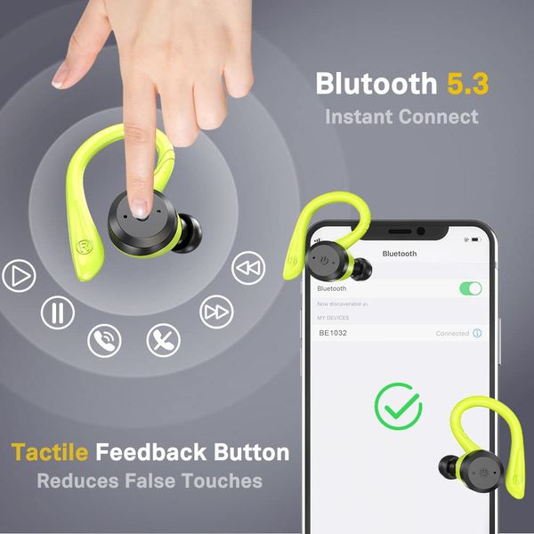 APEKX Bluetooth Headphones True Wireless Earbuds With Charging