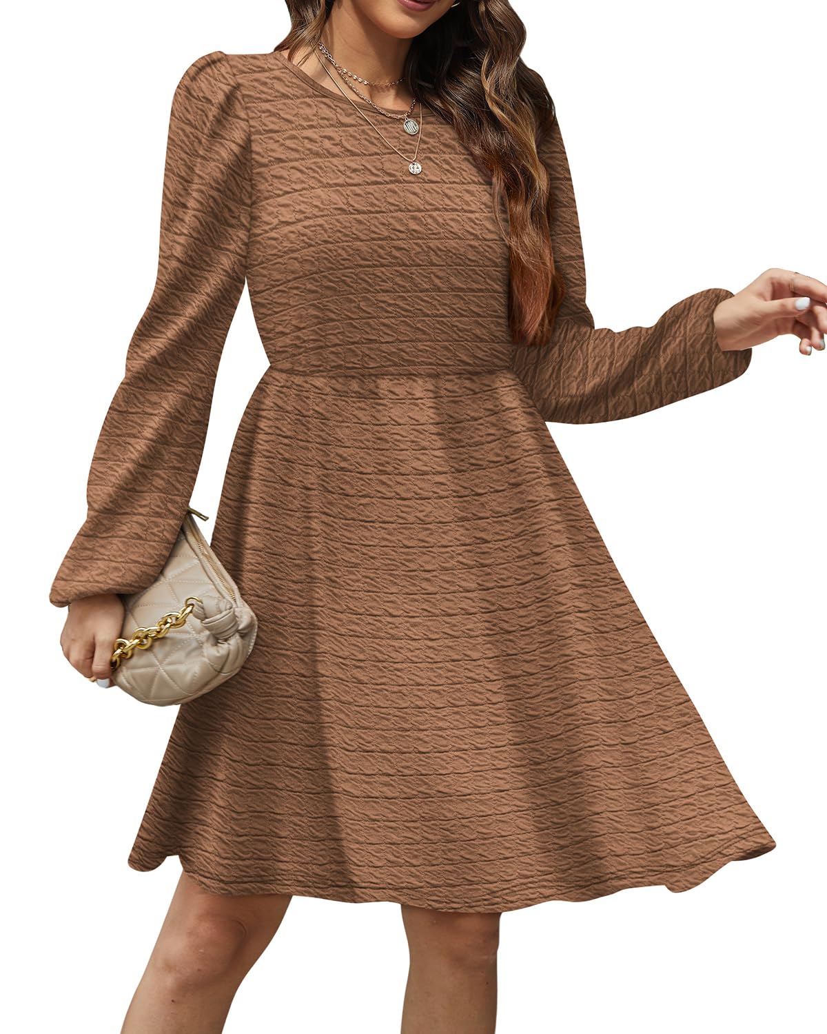 Aokosor Jumper Dress For Women UK Winter Dress Womens Dresses Long Sleeve