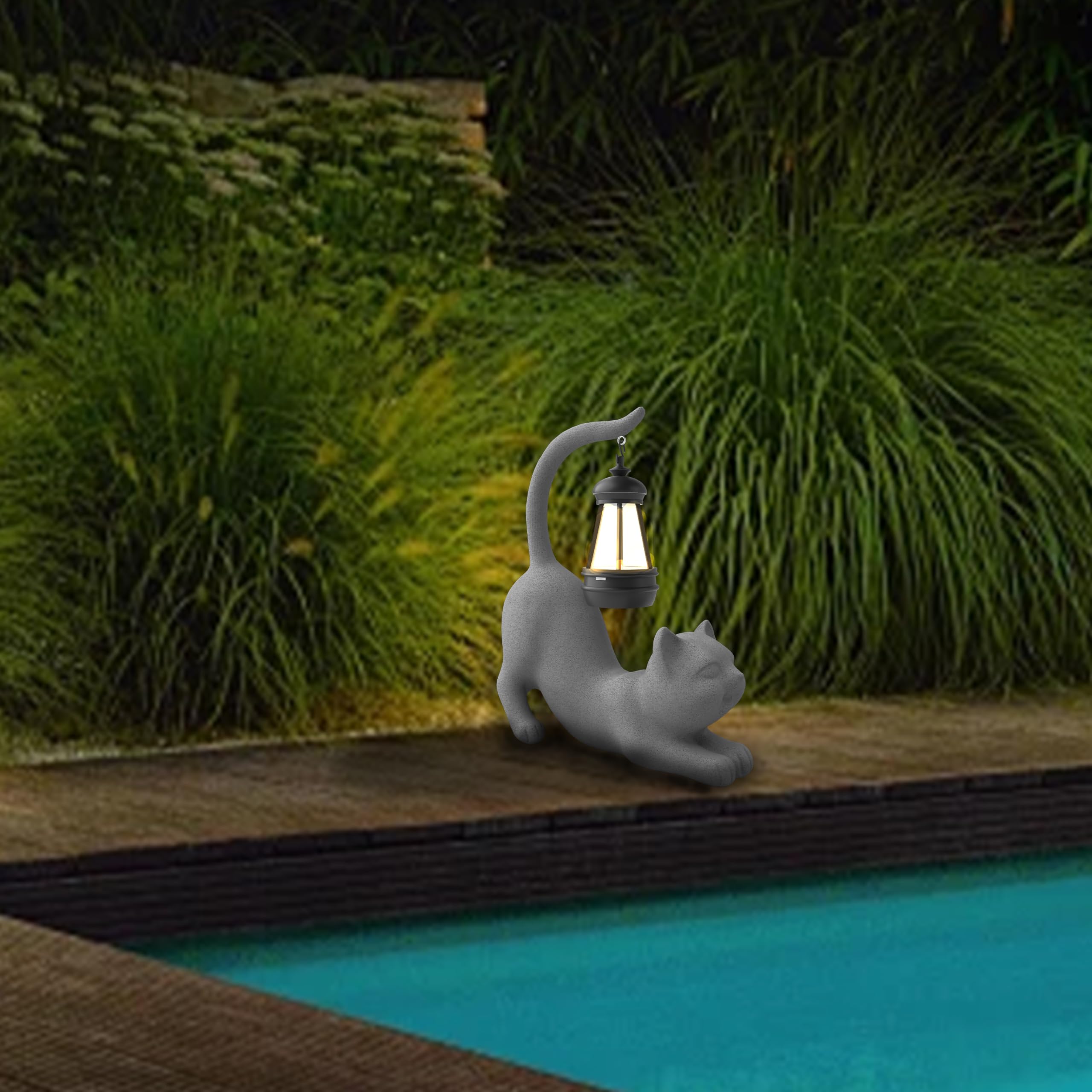 Solar Cat Statue Garden Light - 15 Inch Tail-D-image-e5ec24d5-0a91-4c70-a968-b44dbbda87fc-90817