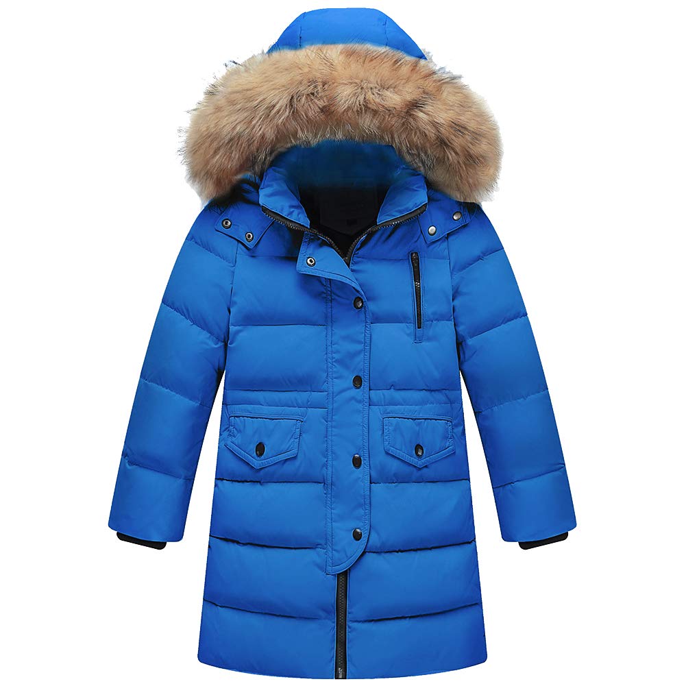 Girls Winter Puffer Jacket - Royal Blue 11-12 Years-image-7274f095-76a1-4902-be47-891655ea88c1-112066