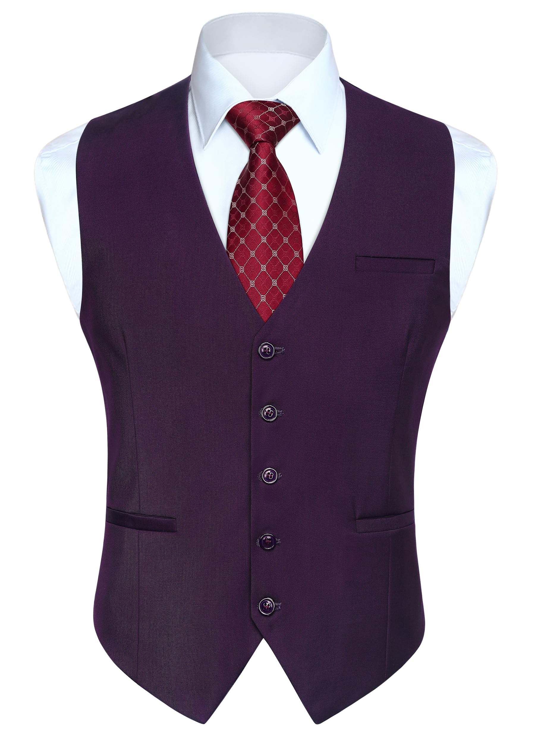 Men's Formal Waistcoat - Purple S-image-ec30ee16-a690-41e5-8063-830419c83a3a-103484