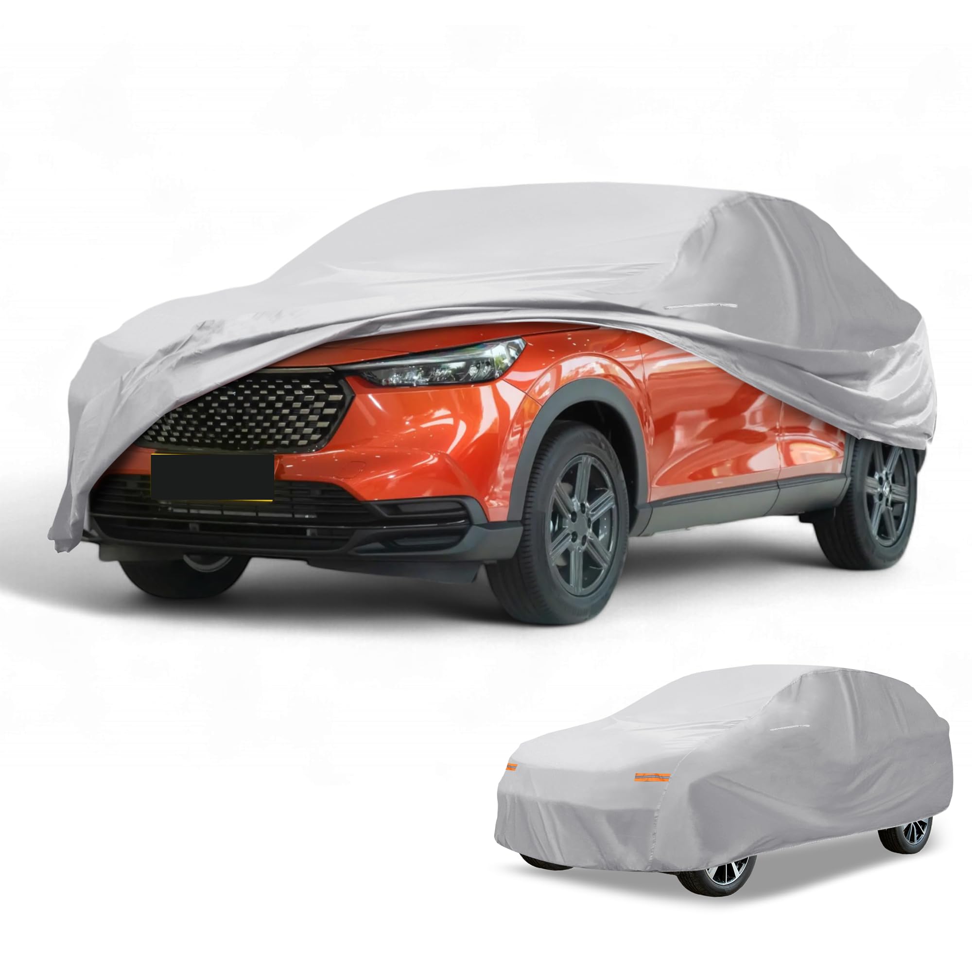 Waterproof SUV Car Cover with Zipper - Silver Tone 181in-image-488147dd-9209-42a0-94fd-171cb80577c6-118823