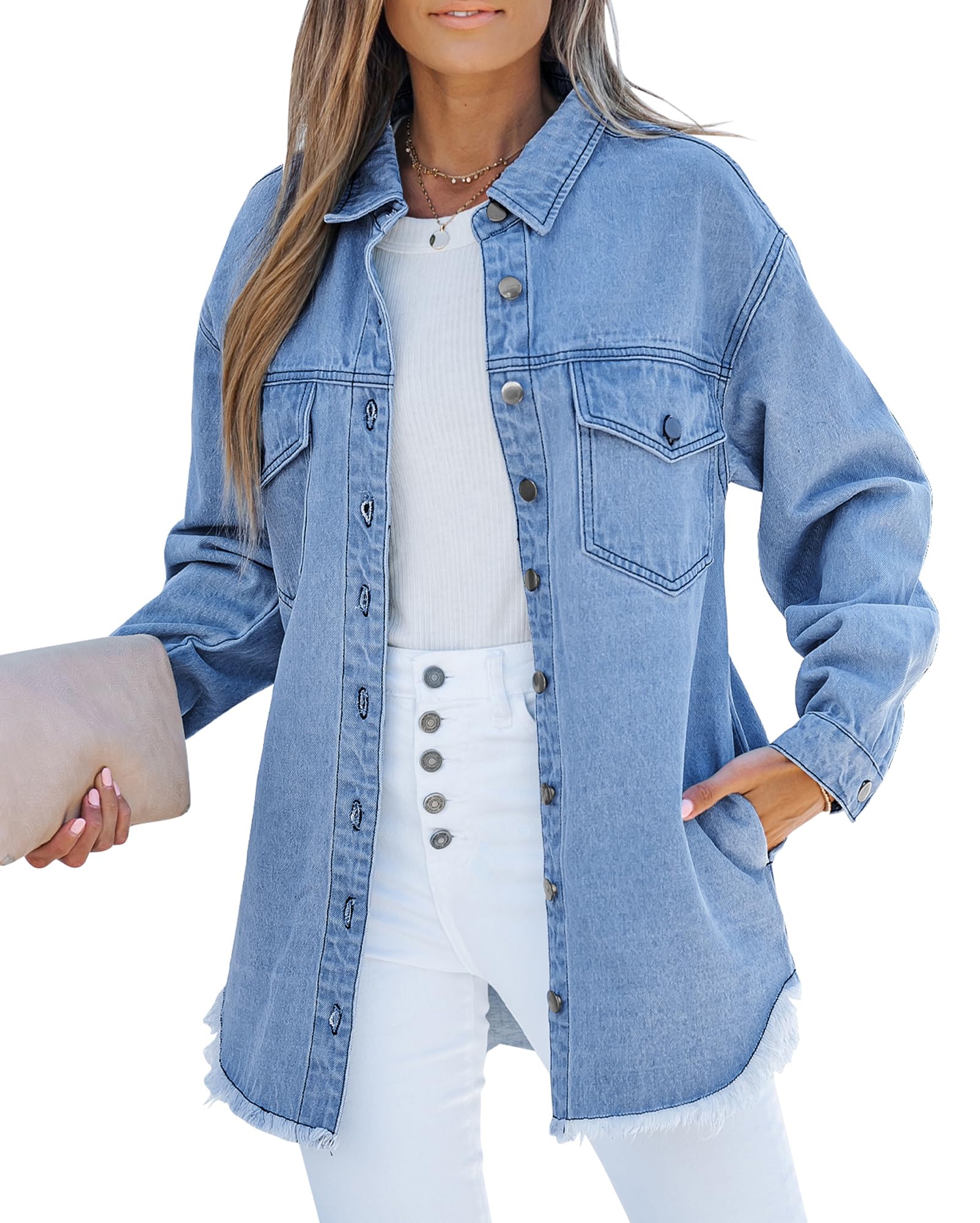 Women's Oversized Denim Jacket - Wave Blue Small-image-fe73499b-eaff-4e7e-9708-80ccf8f42d81-83273