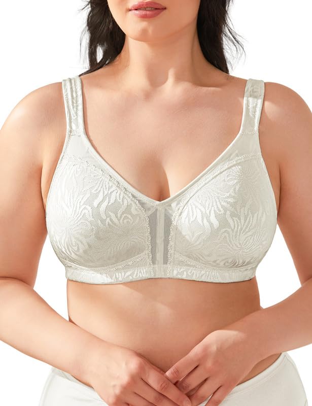 Women's Wire-Free Minimiser Bra - Ivory 46G-image-51a168f7-6a88-4b1d-a0f1-e7ea3158cf99-108748