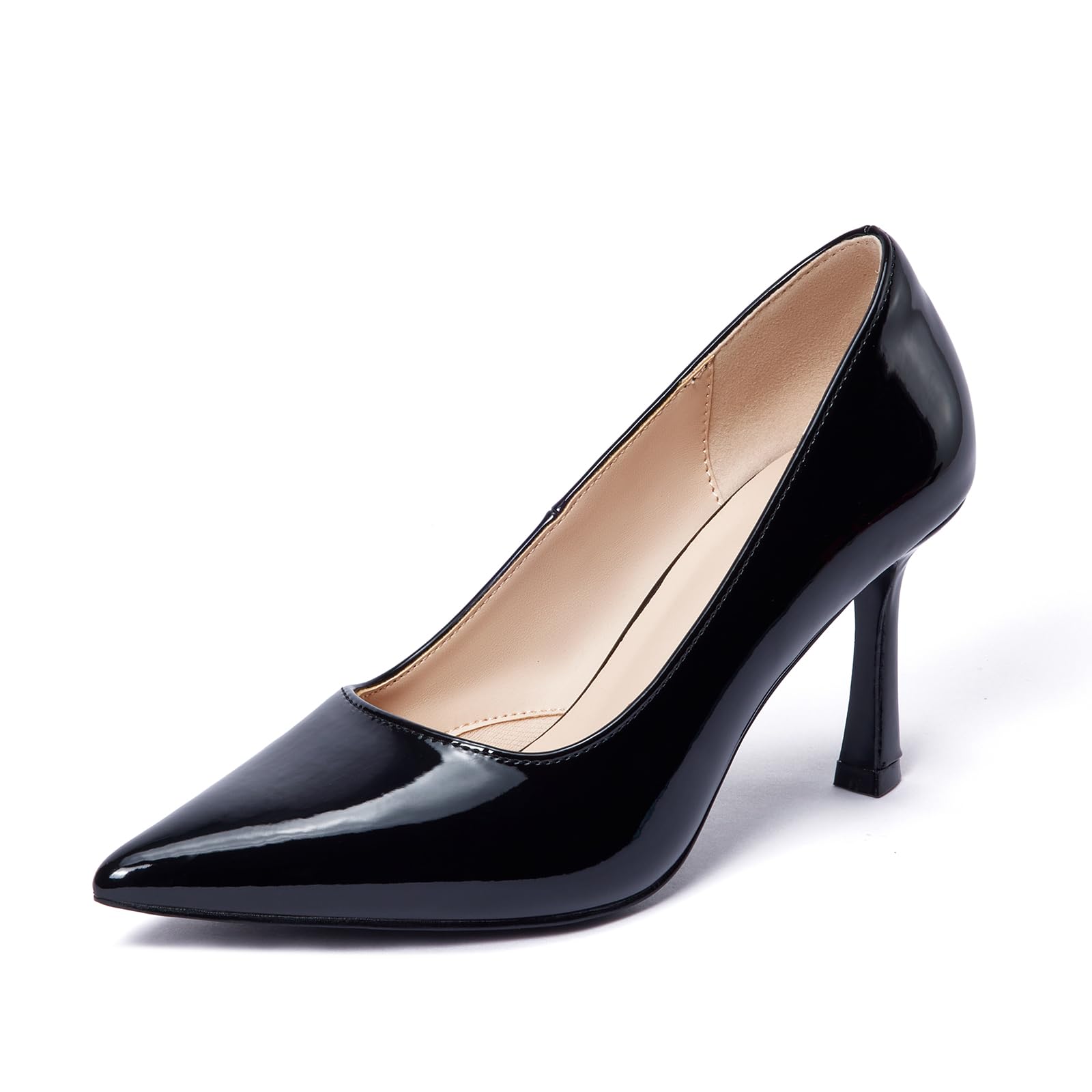 Women’s Pointed Toe High Heels - Black Nubuck 5.5 UK-image-cf1e63d2-e465-41e7-80d3-eecfbf1857bd-87593