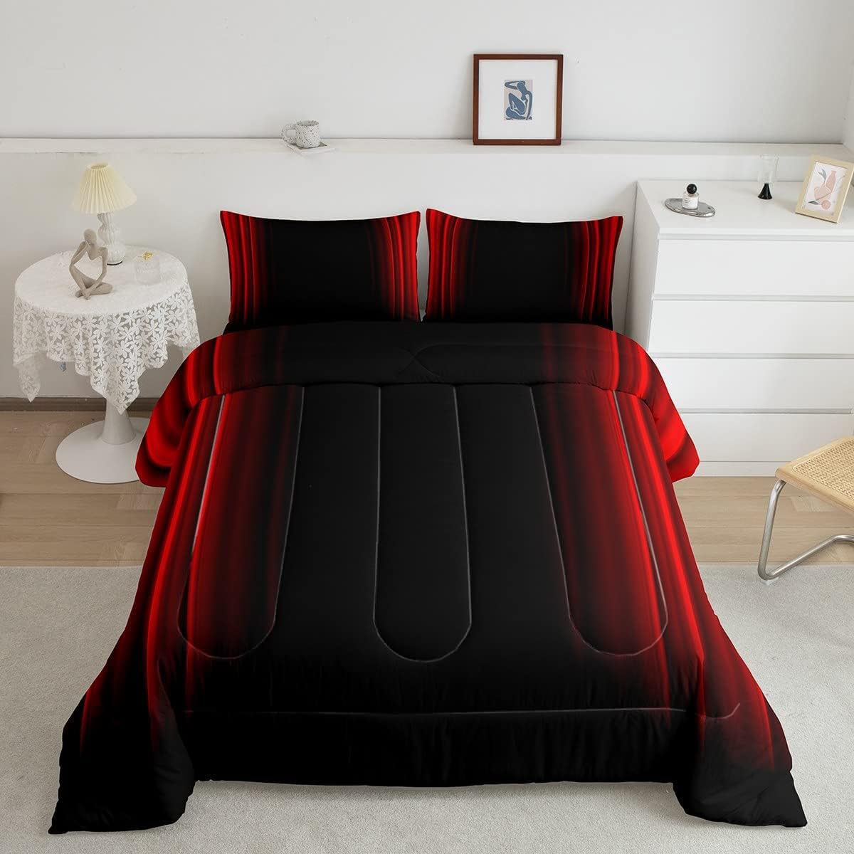 Geometric Ombre Duvet Set - Multicoloured 13211 Single-image-80149c8f-708d-4a79-964f-ef04b8b5b413-108981