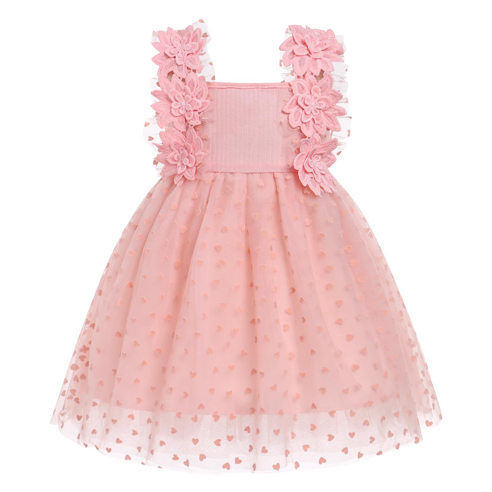 Baby Girl Tulle Party Dress - Pink 6-12 Months-image-461d38b7-ae02-4555-a8d1-377b8b6cda88-91189