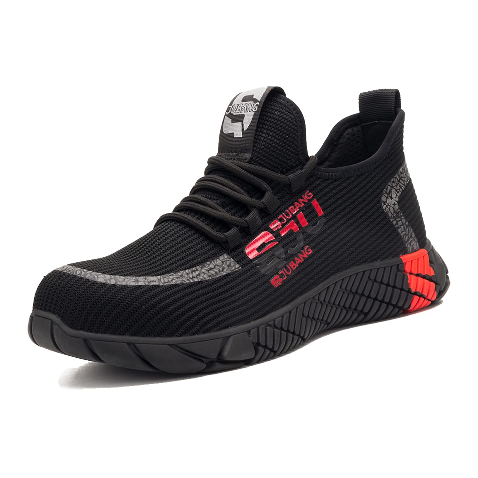 Safety Toe Work Trainers - Black Red UK 5.5-image-46ce20b0-98ce-42da-a493-4e863801b2ea-111437
