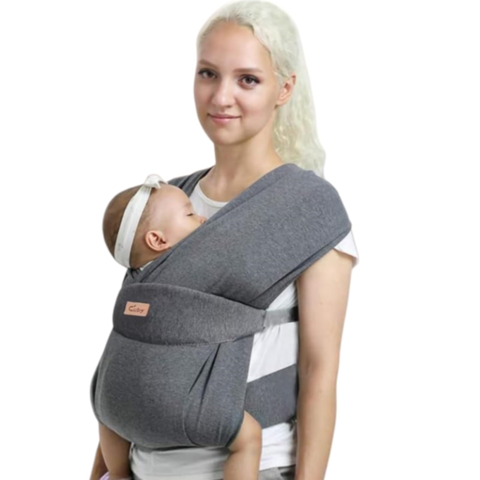 Baby Wrap Carrier Ergonomic - Cotton Dark Grey