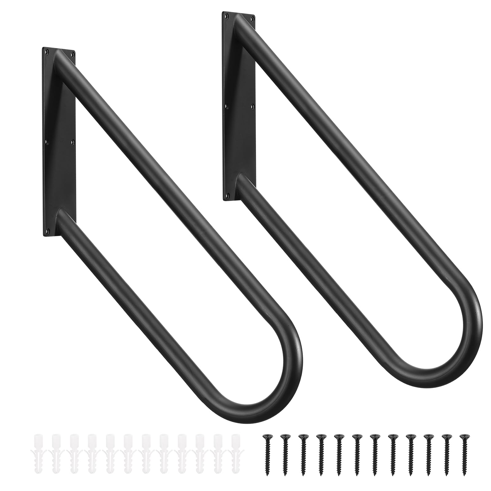 U-Shaped Stair Handrails - 27.5in x 24in Black-image-2635ddce-9607-4db8-95b3-26b4e5253093-84548