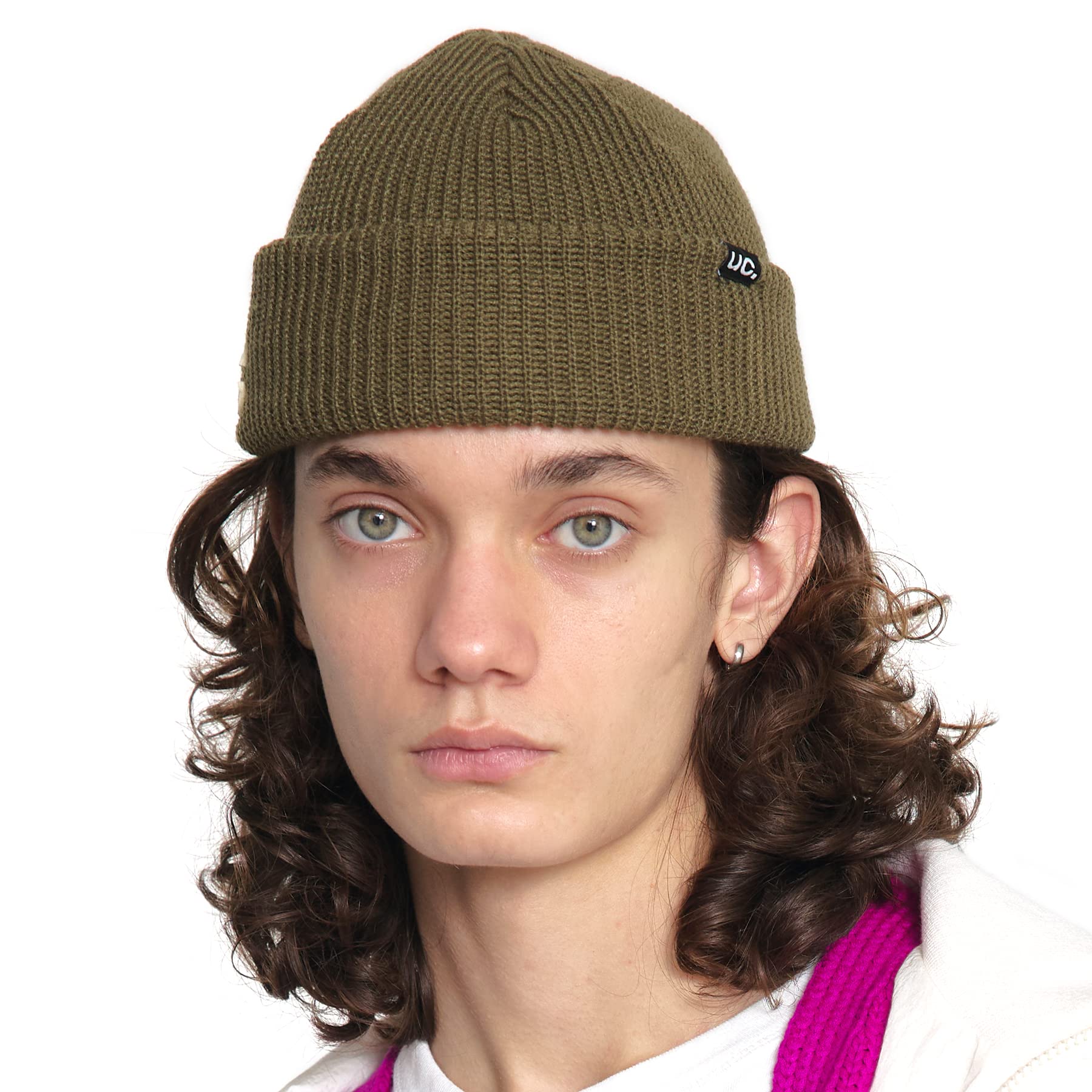 Unisex Knit Beanie Warm Cuffed Hat - Double Tab Khaki M-L-image-38ba7ca9-ebae-4d29-928a-a5ac849f3d73-114083