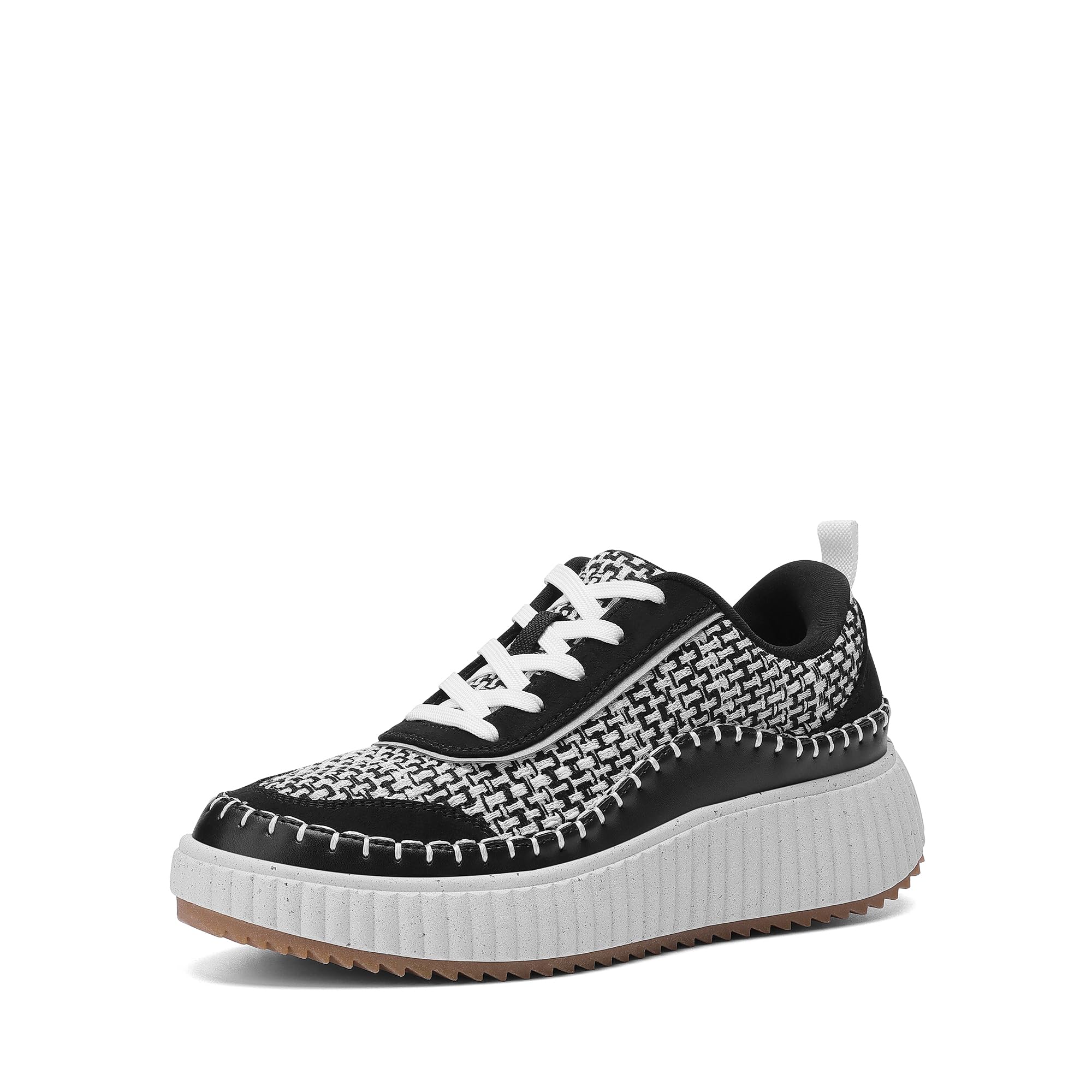 DREAM PAIRS Women Chunky Casual SDFN2379W,Size 7,Black/White,SDFN2379W-image-c8523e4d-aff5-4462-9092-f5ea340ce1c9-42998