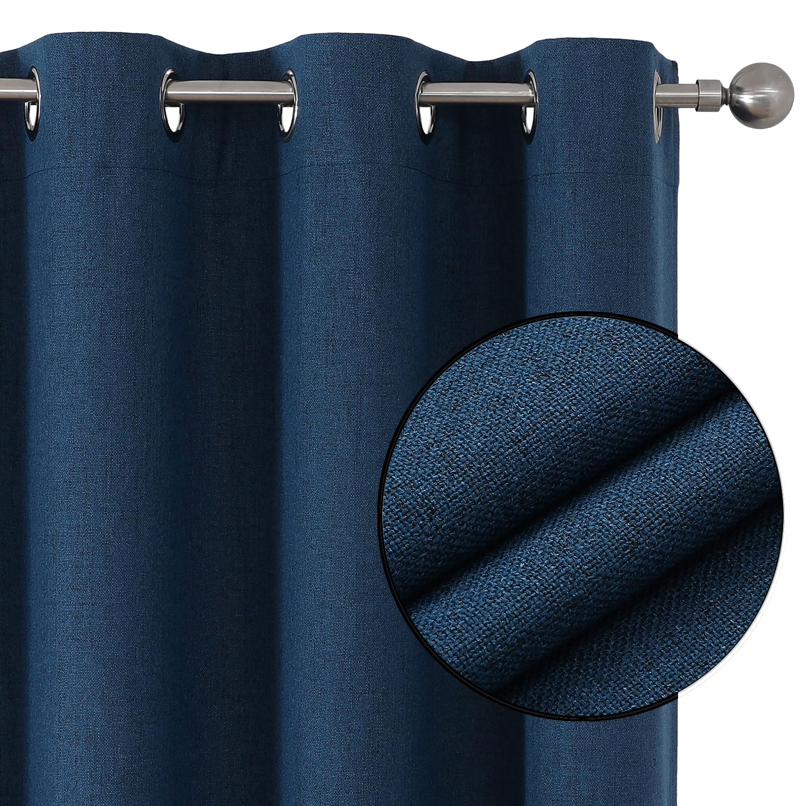 Blackout Eyelet Curtains - Denim Blue W55 x L94-image-cdecad2b-6e4b-412b-ada6-b7a94ca281c2-107890
