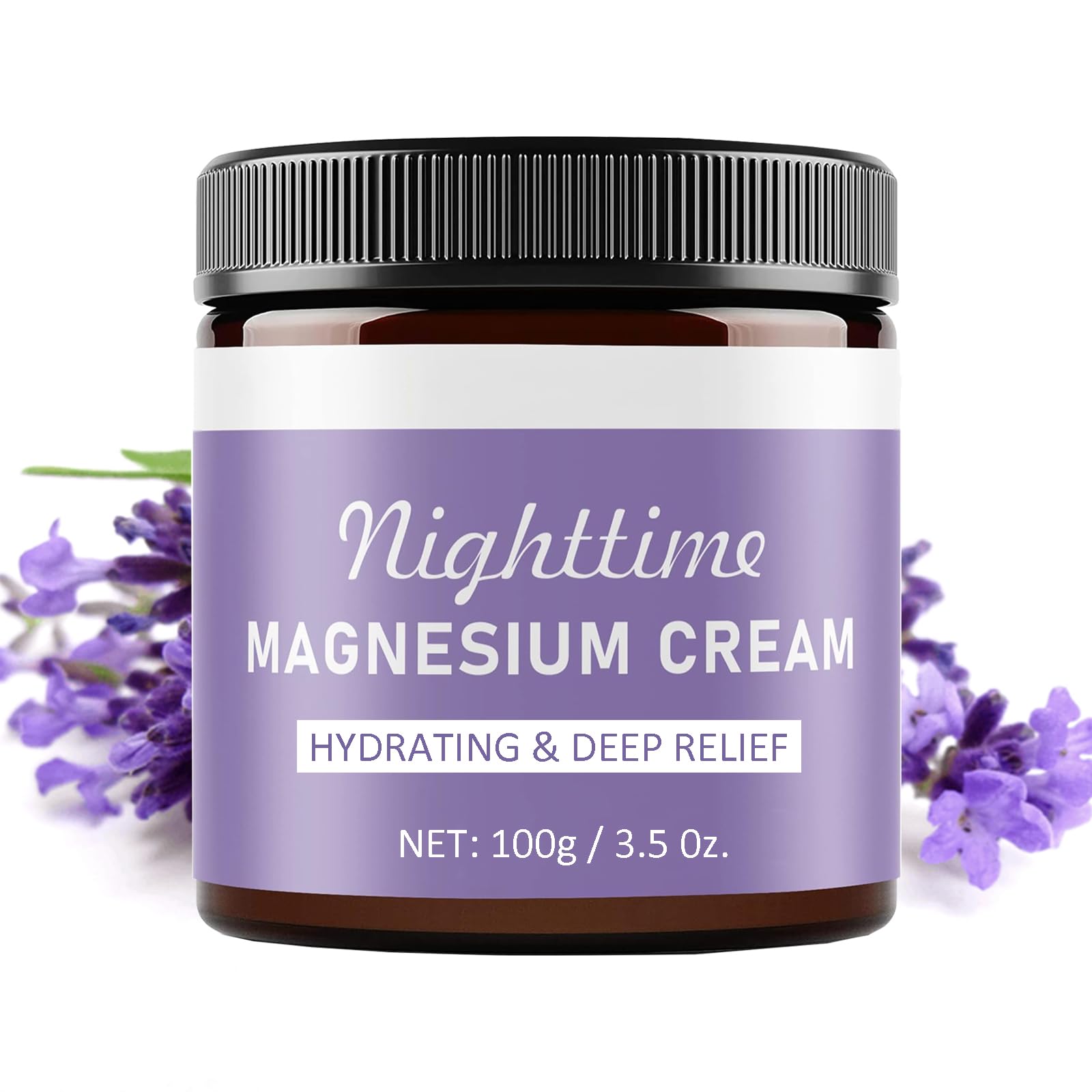 Magnesium Cream for Sleep with Lavender & Shea Butter - Calming Nighttime Lotion for Relaxation & Muscle Relief-image-b4a3701f-9b89-4cb6-81e5-3ad37f9342bd-66287