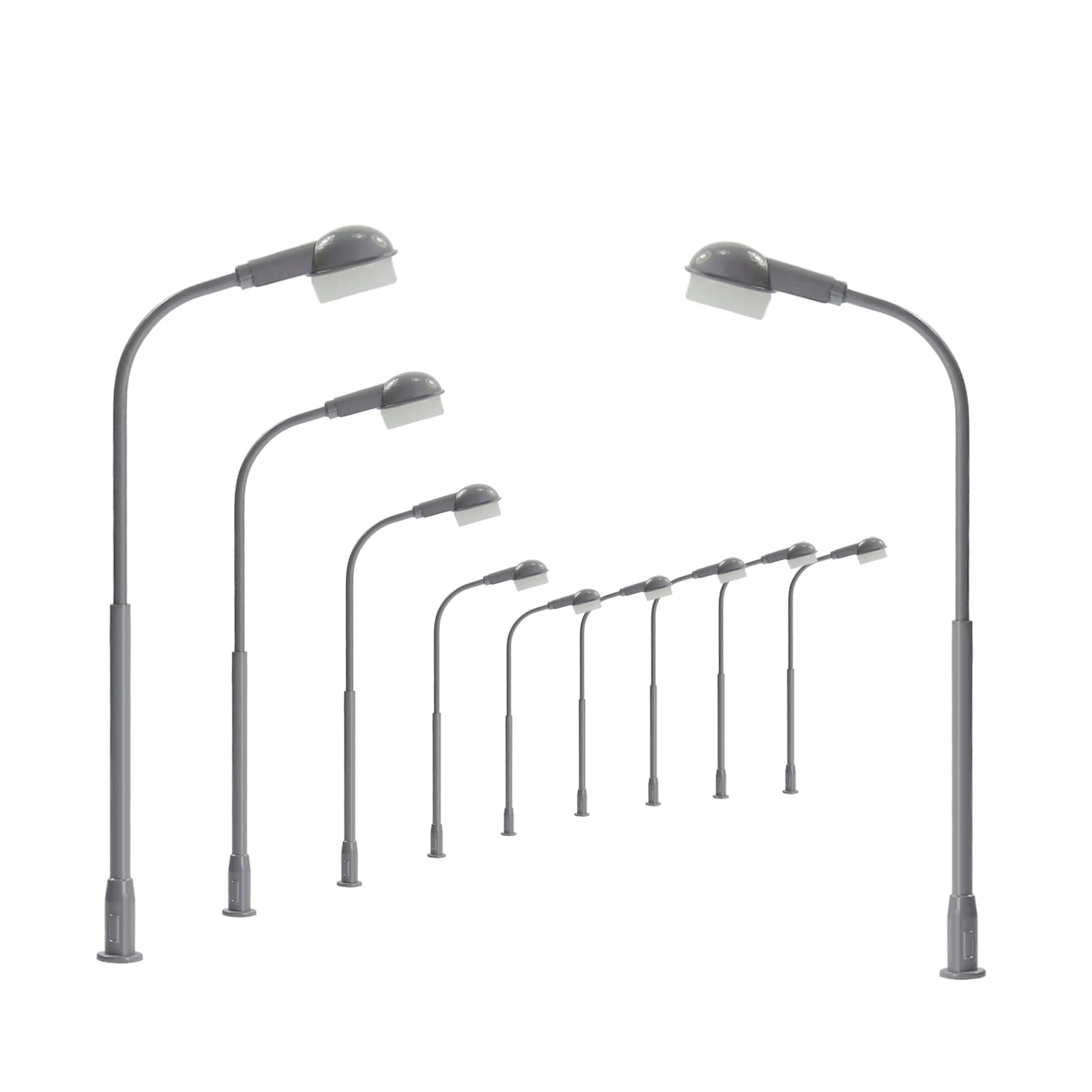 Evemodel Model Trains HO/TT/N/Z Scale Street Light LD10 5pcs White,-image-c72da980-e6d0-4946-8e93-f665856ade30-57091