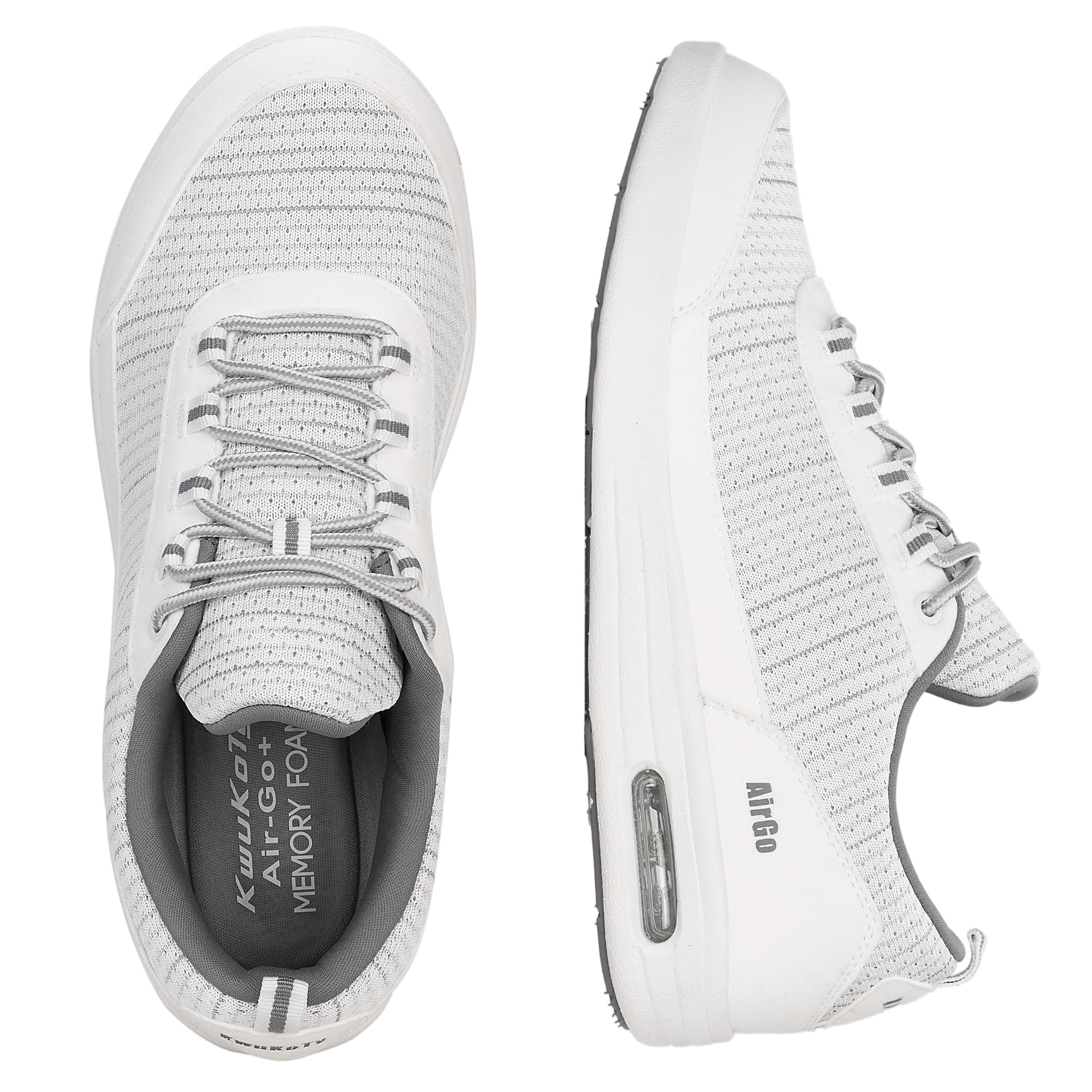 Men's Wide Toe Walking Shoes - White UK 8-image-4ec456de-0fa4-4b45-812b-fe62d1bf2d78-115586
