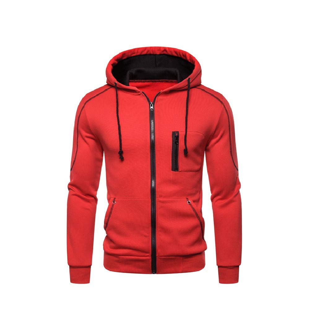 Men's Fleece Zip-Up Hoodie - Red 3XL-image-f2c22dab-8449-4486-9141-be4835cb62e0-107798
