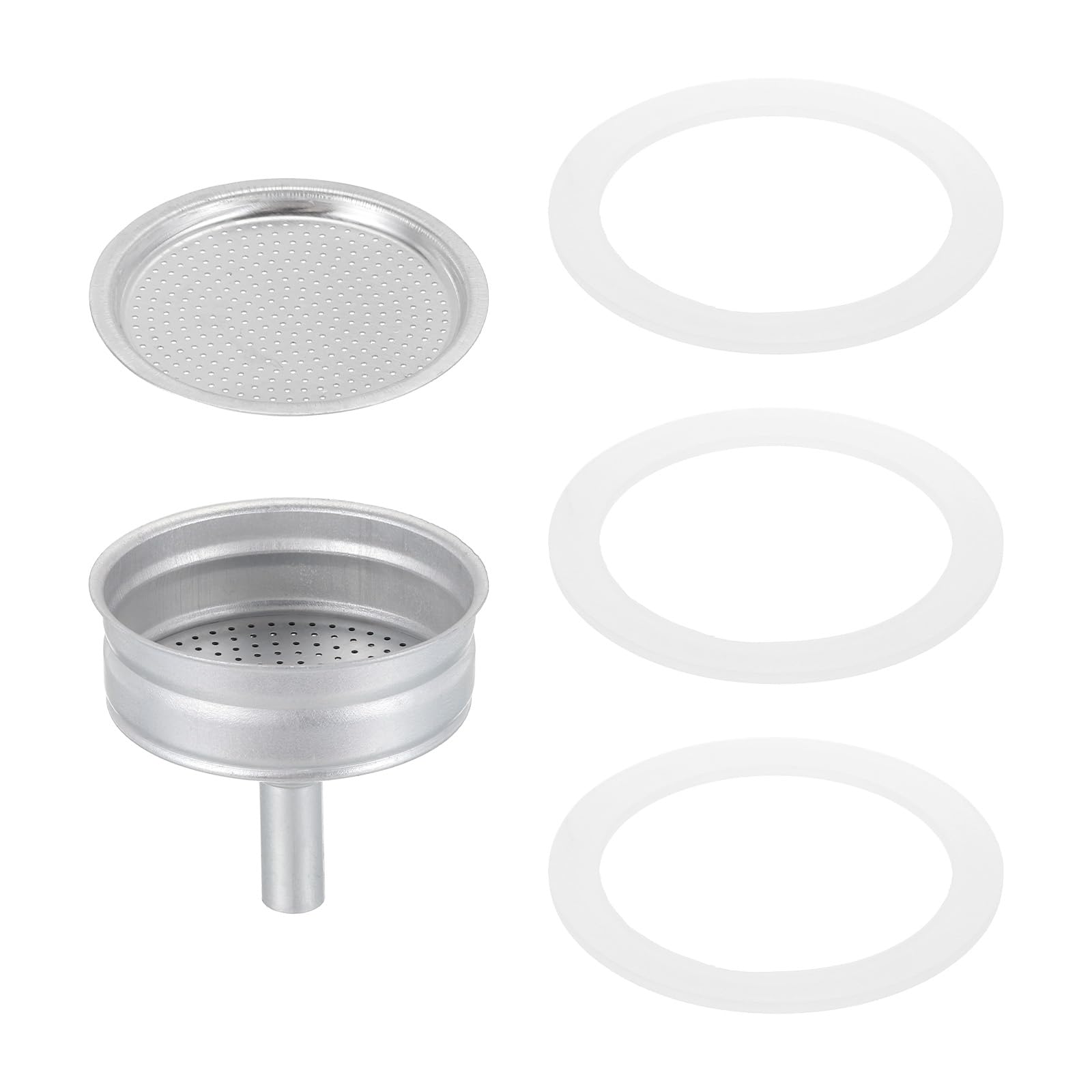 3-Cup Silver Aluminium Stovetop Espresso Maker Replacement Parts with Filter & Silicone Gaskets-image-8e269d06-9a1b-4cb0-9bbd-13884893adff-62502