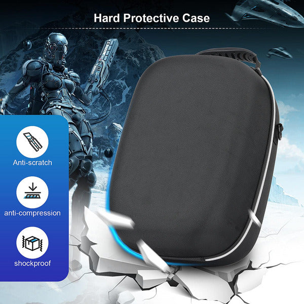 ZLiT Hard Case for PS VR2,EVA Hard Shell Shockproof Protective Travel Carrying Case Storage Bag for PlayStation VR2 Gaming Headset Accessories (Black)