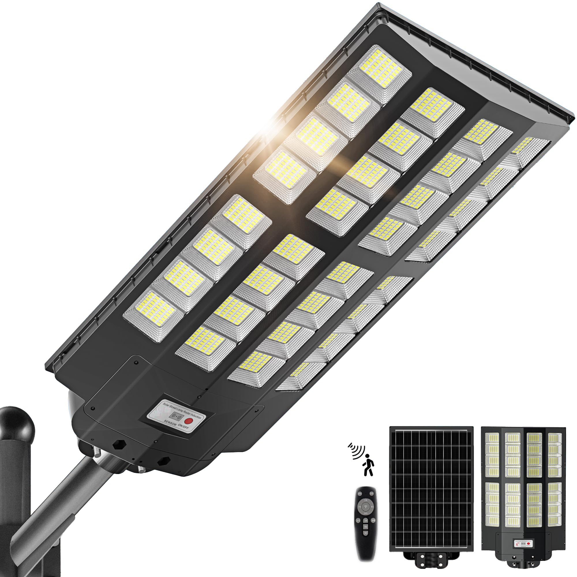Solar Garden Light 4200W Motion Sensor - Black ZL-KY08-image-6e455de7-e78f-4711-ae94-978ce0070d0f-103233