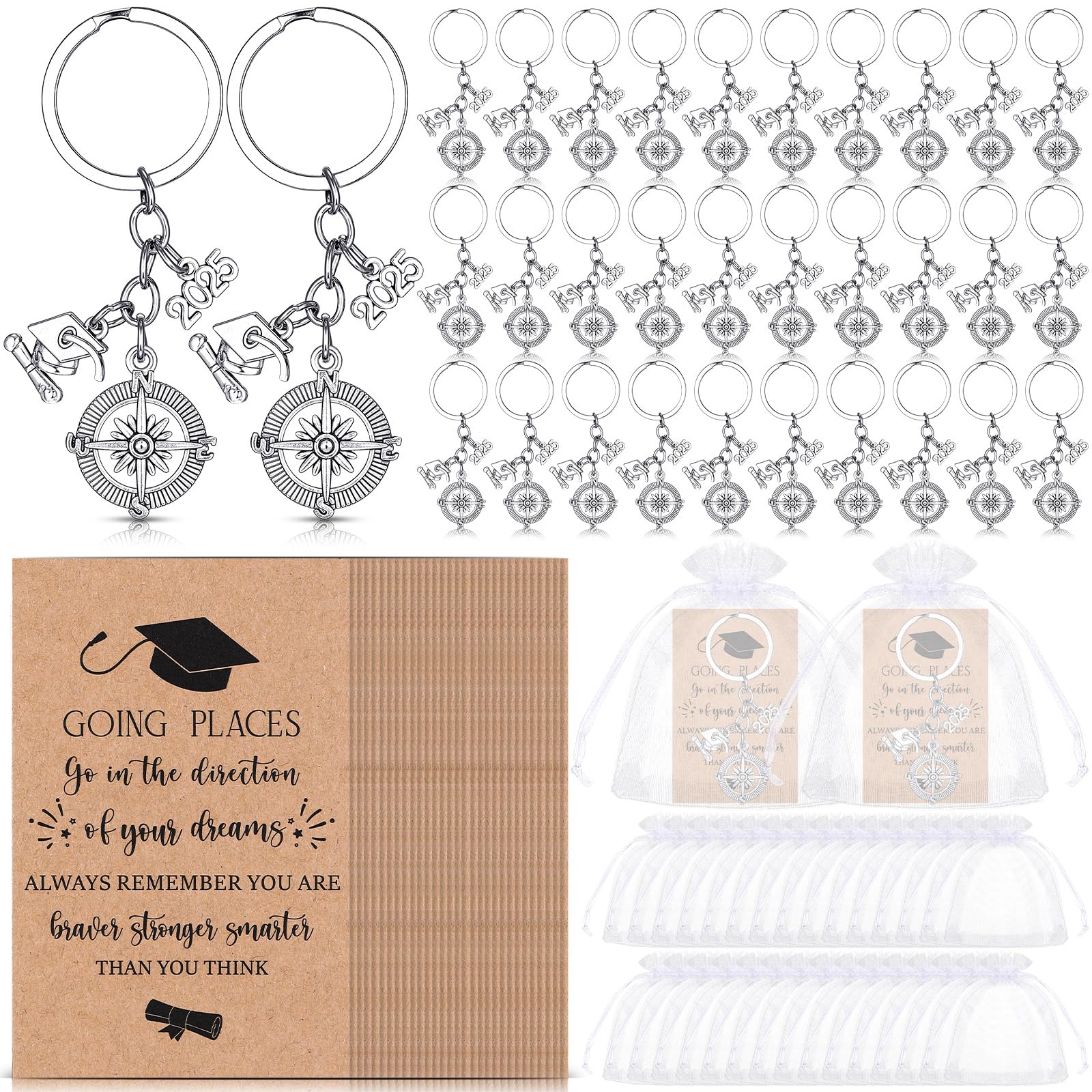 Graduation Compass Keychain Set - White 2.5cm-image-b9f6ac3b-b356-4fbe-8f00-347f94be46ce-112303