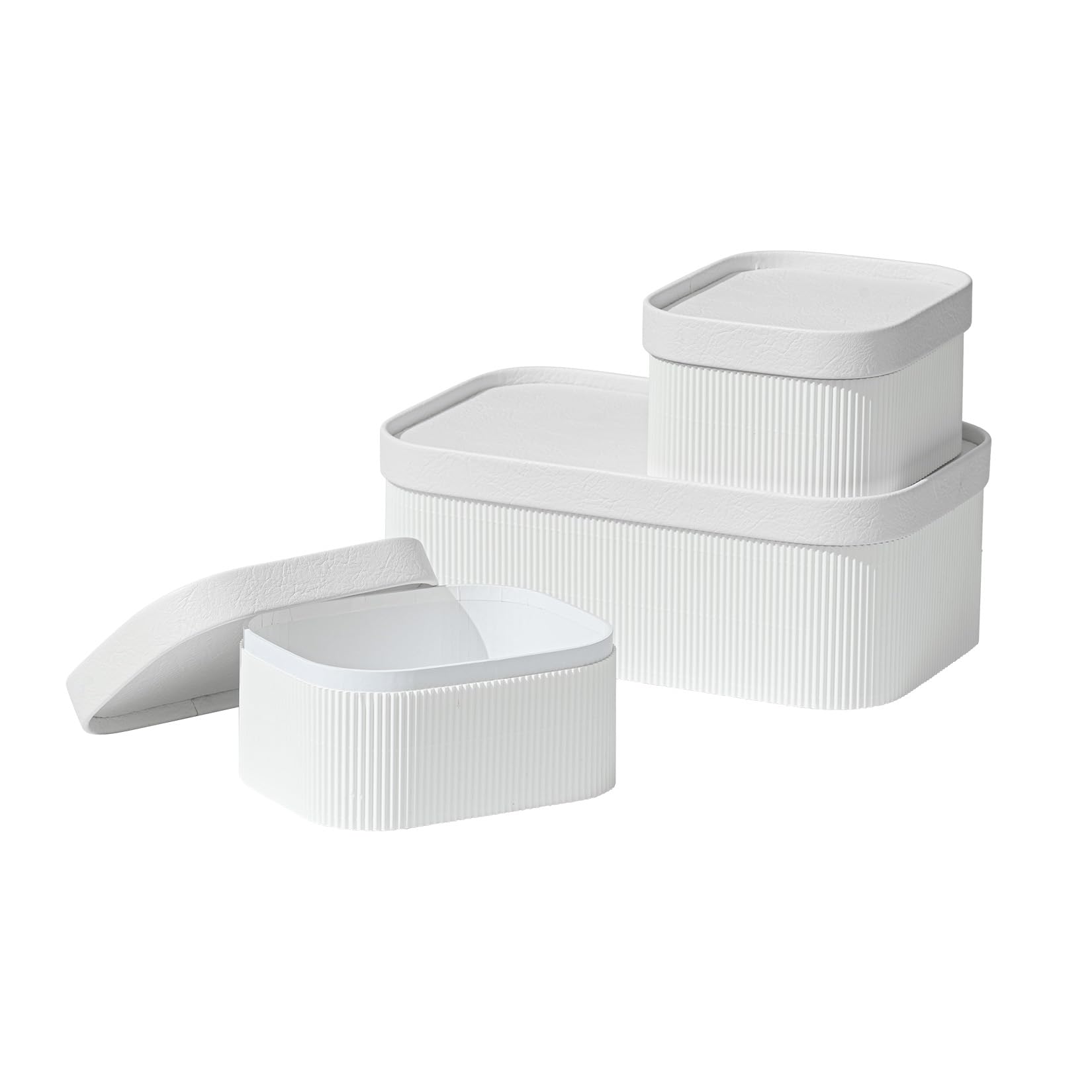 Fluted Storage Baskets Set of 3 - Eggshell White-image-a1a92091-d55c-4cfa-a516-ab1c243123c7-120928