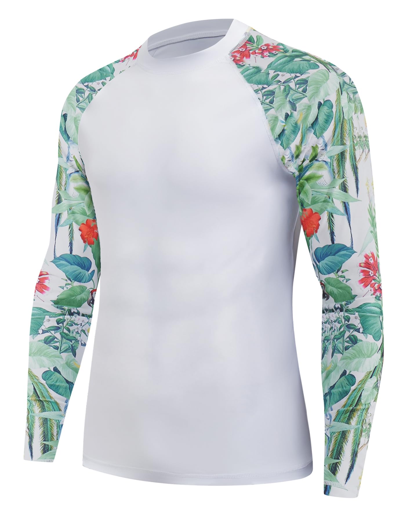 Men's UV Swim Shirt Rash Guard - White 2XL-image-8675e01e-3667-413e-a2a7-34ff94856b15-4420