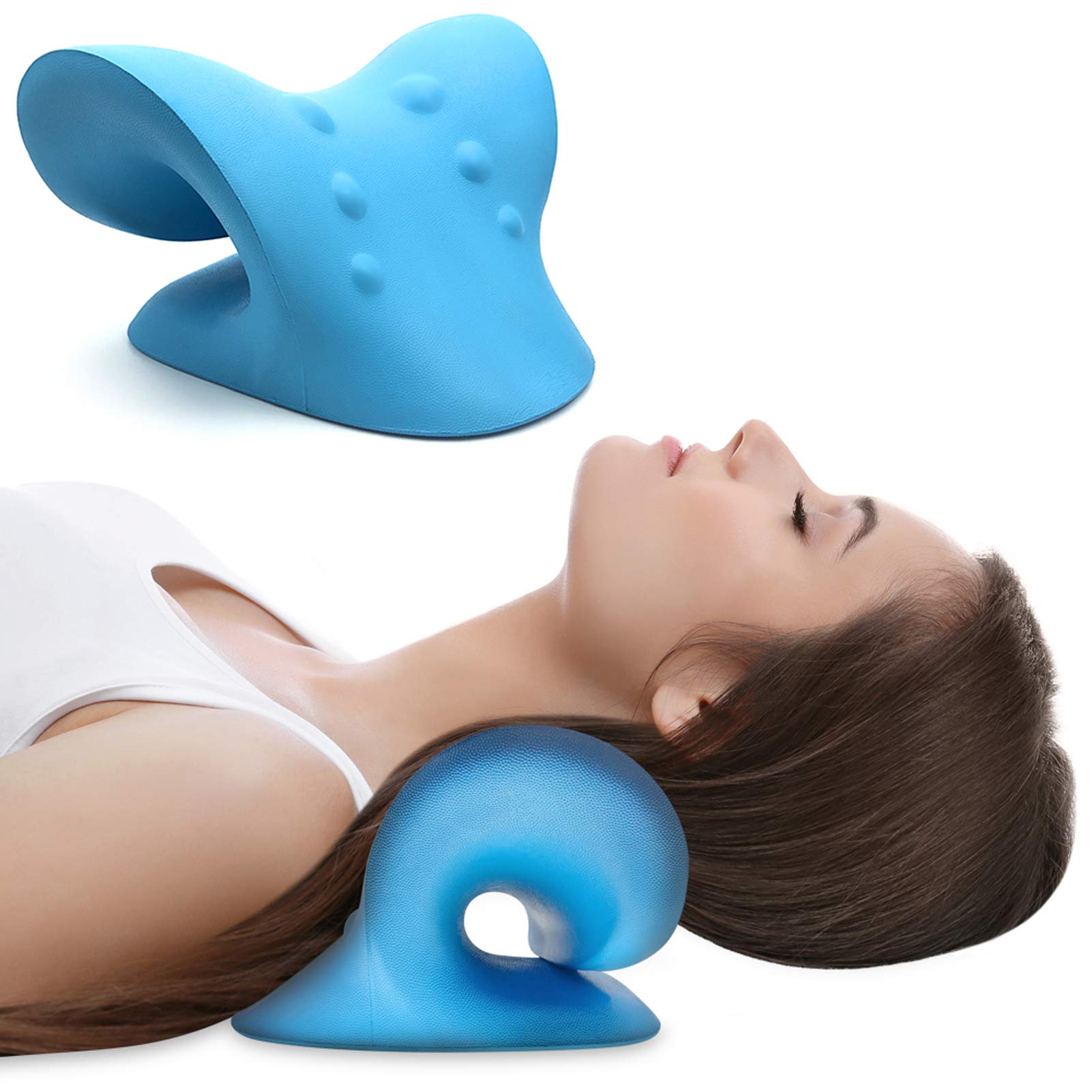 Neck Traction Pillow Neck Cloud - Blue One Size-image-0fa6d4e0-e448-4036-97e8-af99bb968f14-122540