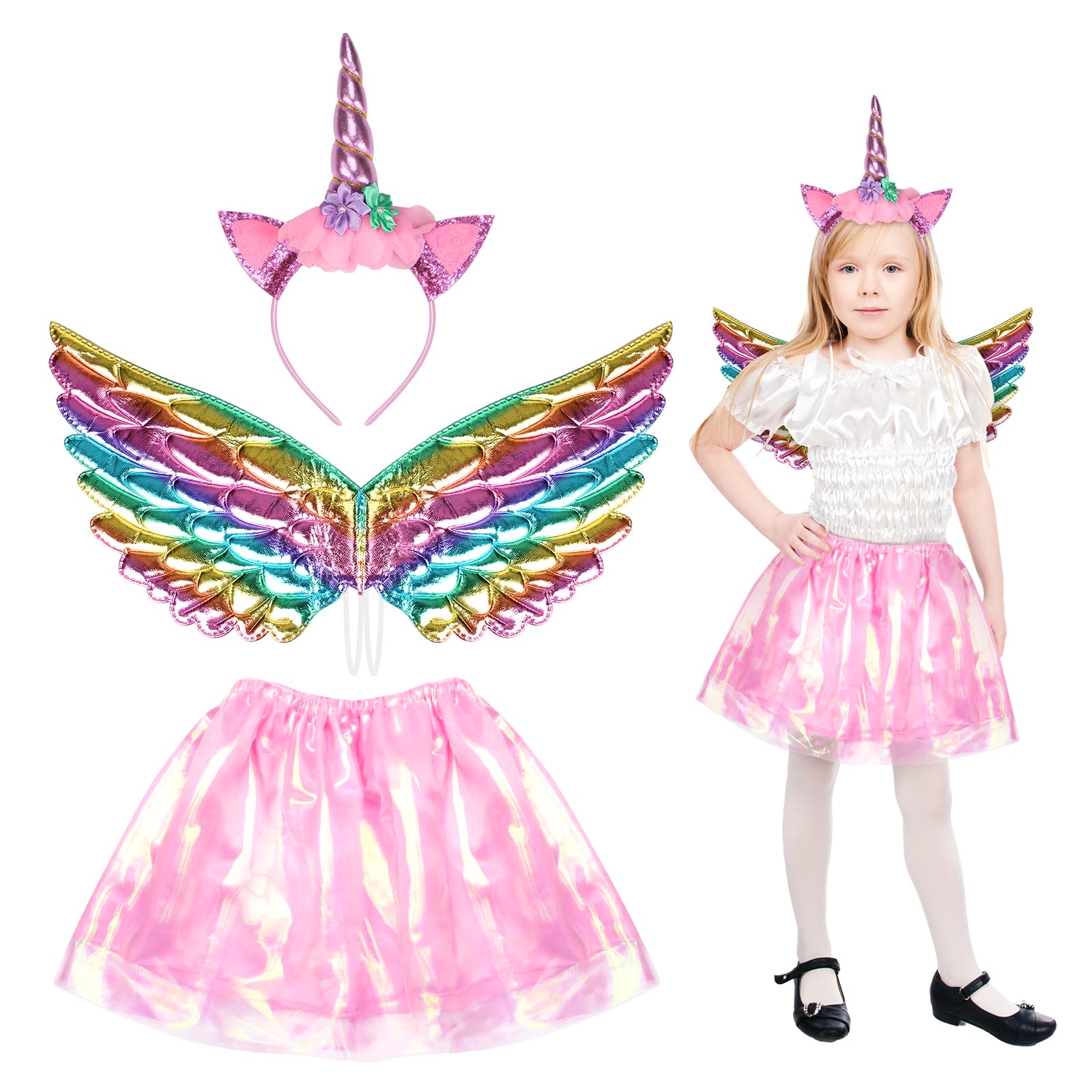 Girls Unicorn Costume Set - Macaron