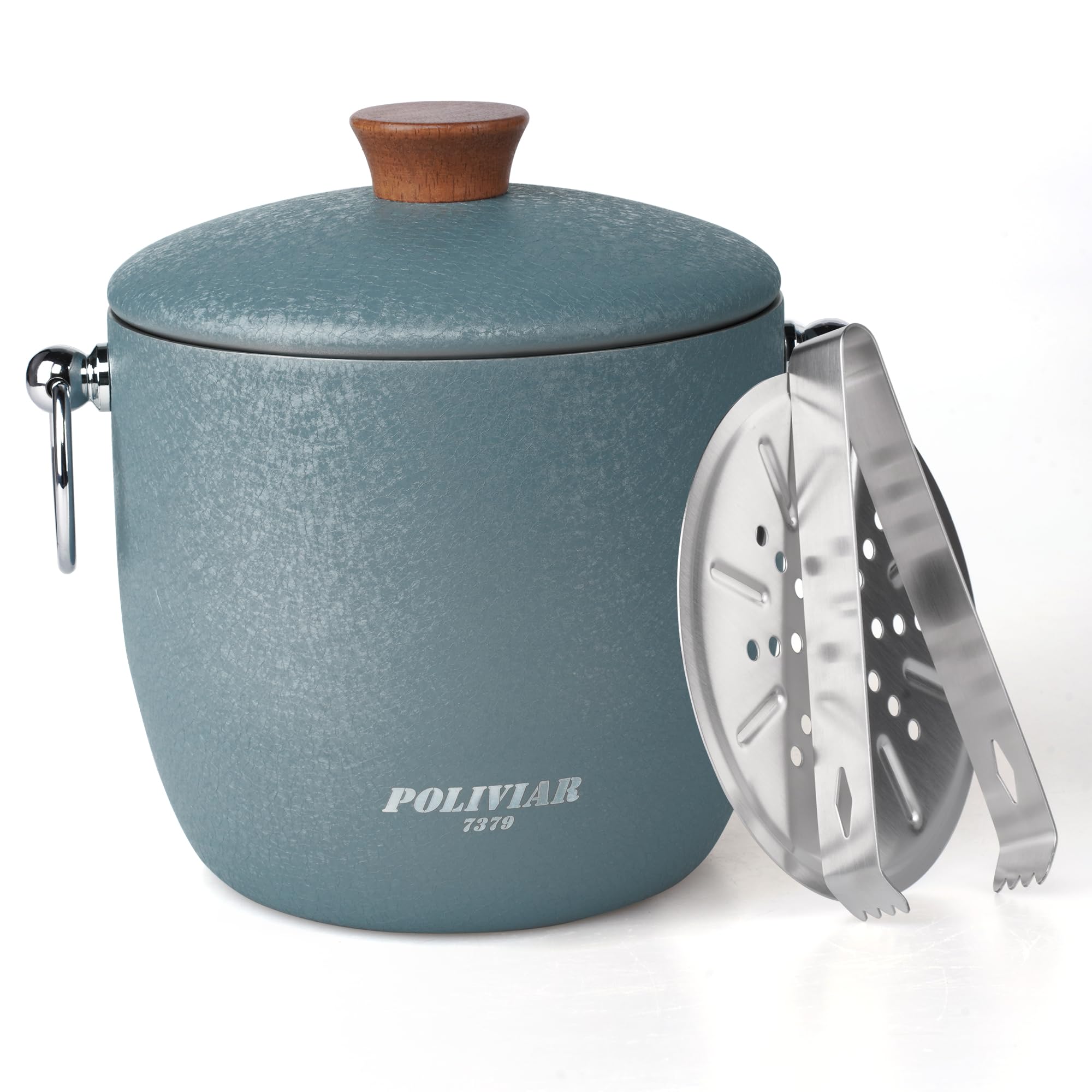 Stainless Steel Ice Bucket 2.5L - Blue Crackle-image-2c45e736-ce6f-4825-b77b-4c31403199b2-109731