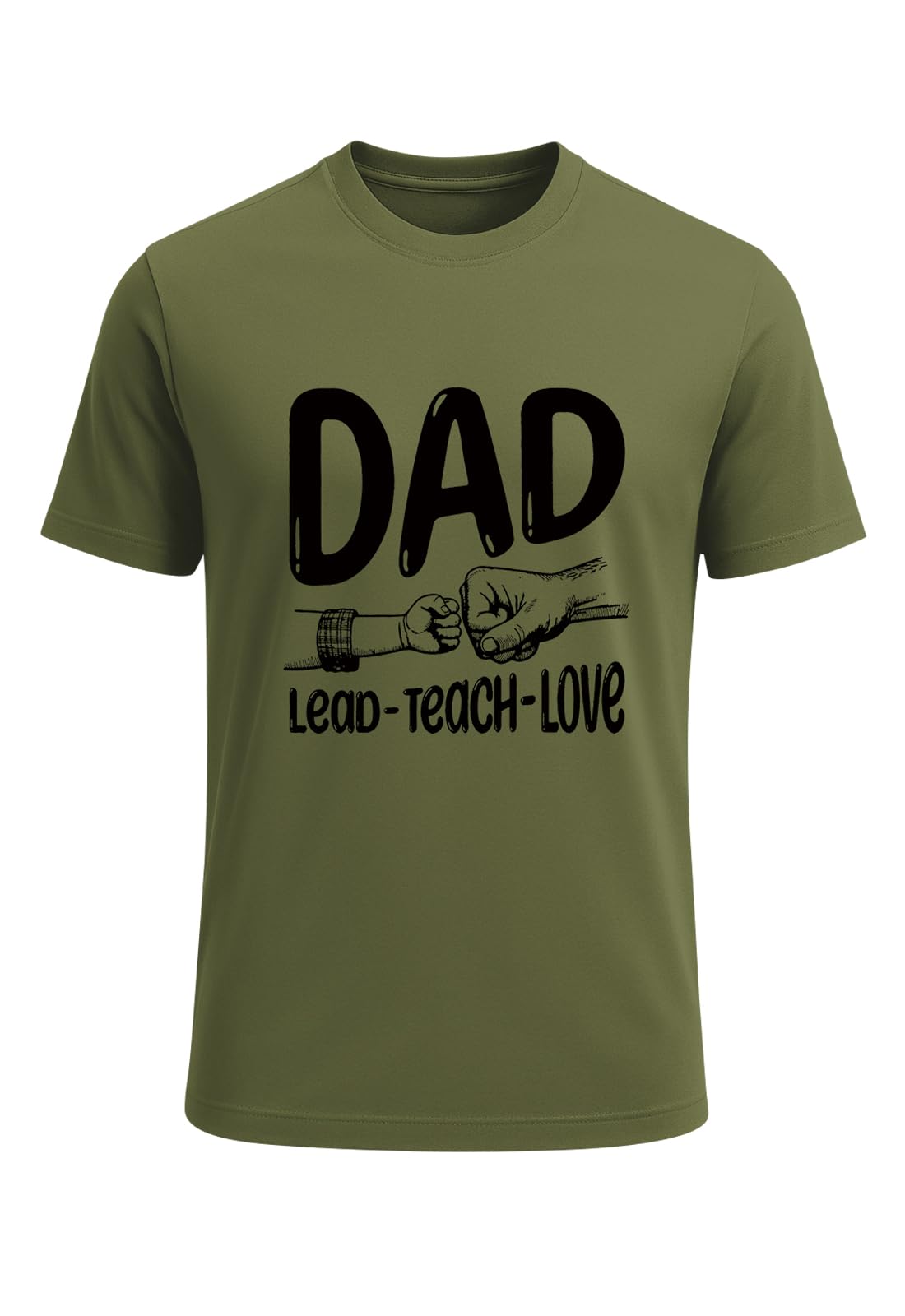 Men's Casual Cotton T-Shirt - Army Green S-image-d1575600-152e-4fb0-a5d9-ca21153fb6c9-125461
