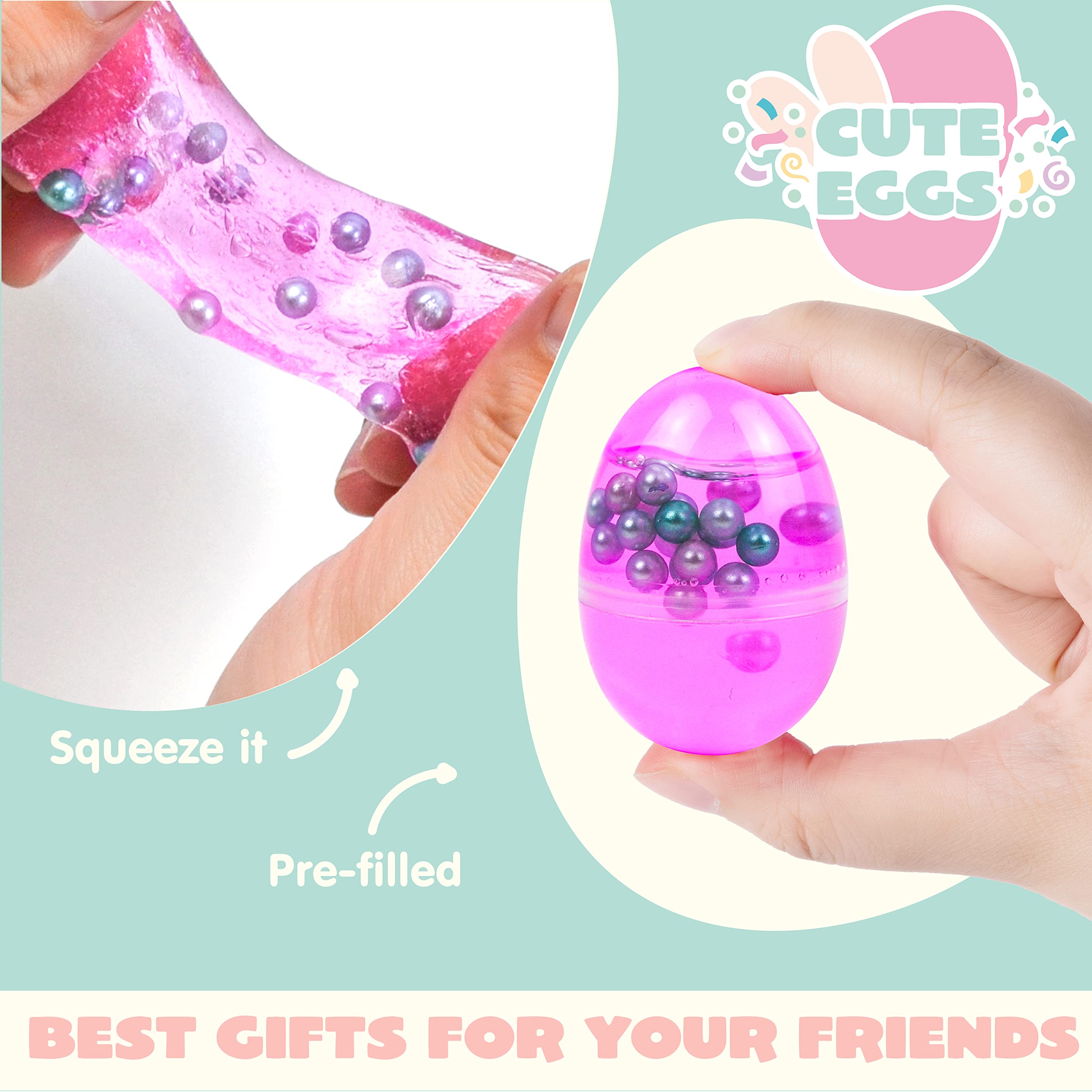Slime Fluffy JOYIN 16 Pièces Oeuf De Paques De Slime, Préremplis Remplis De Cristal, Galaxie Slime Fluffy JOYIN 16 Pièces Oeuf De Paques De Slime, Préremplis Remplis De Cristal, Galaxie