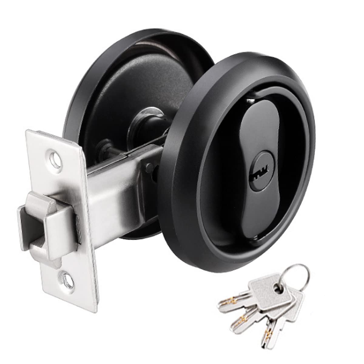 YUE Door Handle Security Front Door Lock Set Black Exterior Locking-image-cd96f140-ae96-468a-acc0-8773b57e9a9b-12391