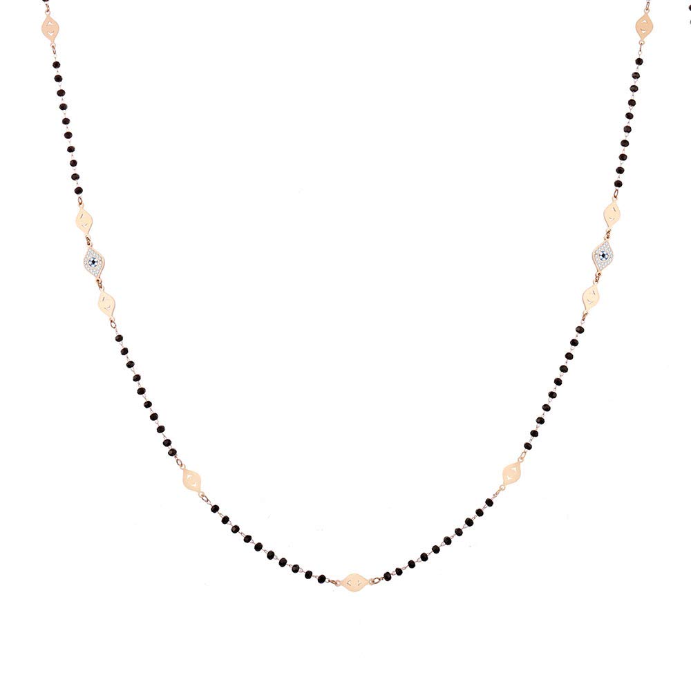 Stainless Steel Necklace - Silver/Rose Gold 101cm-image-2a4f55fc-d57c-4851-8ed1-cbda78c27a62-87351