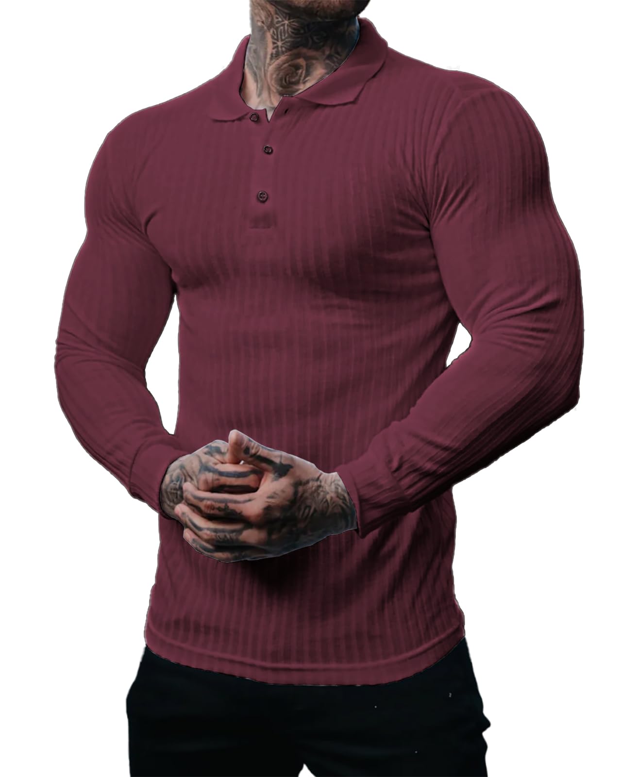 Men's Slim Fit Polo Shirt - Red S-image-3dccb096-a8f8-4d5e-853f-cb2d54d844f7-111100