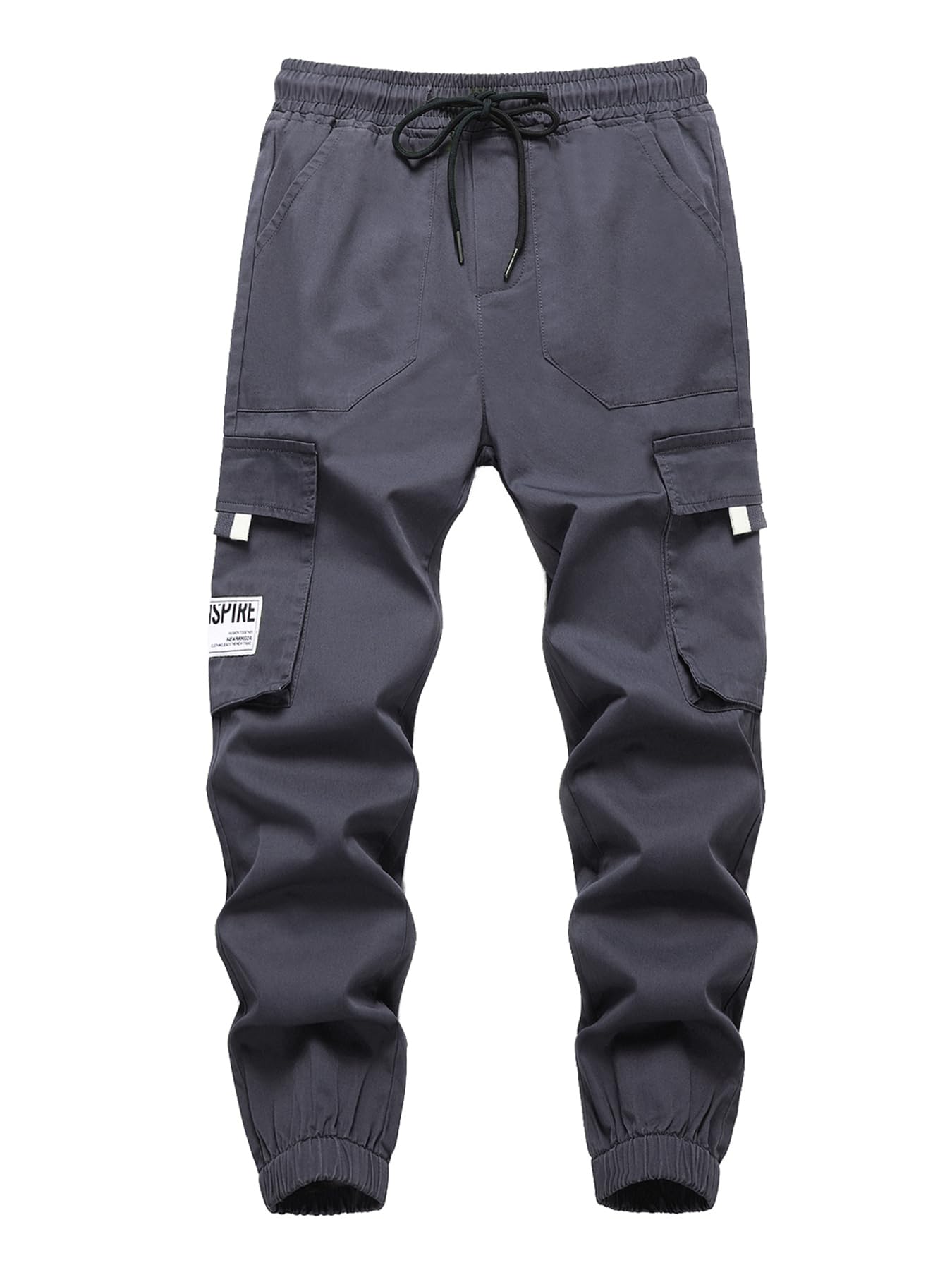 Boys Cargo Joggers Elastic Waist - Grey 5-6 Years-image-f5b659b6-63bd-4e98-9e4a-eea3b054df73-106753