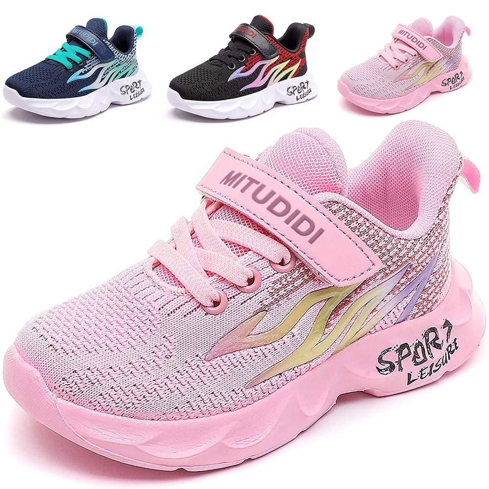 Girls Running Trainers - Pink UK 9-image-3ceeba01-a6f5-429b-b875-caf294e47ec0-110843