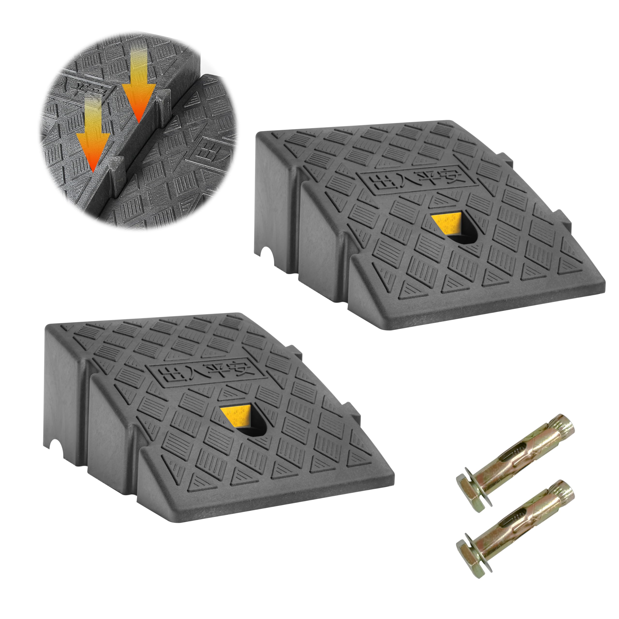 Portable Kerb Ramps Expandable - Black 4 Inch High-image-26bbc93d-ab45-4e42-9bda-f563f439958c-112911