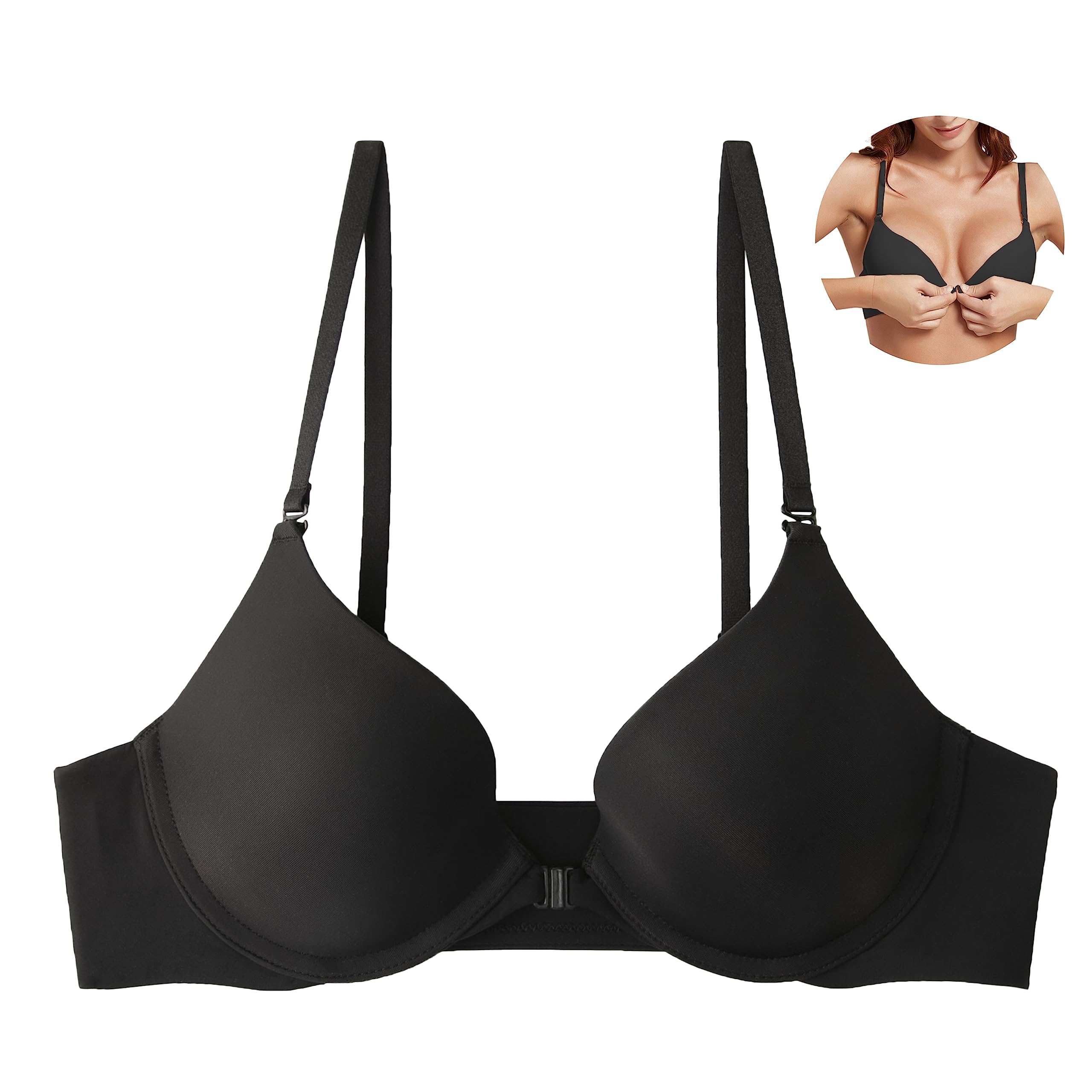 Women's Push Up Bra - Black 34D-image-2e27ce3c-2cf0-449a-bdf6-072cea3bc94f-111573