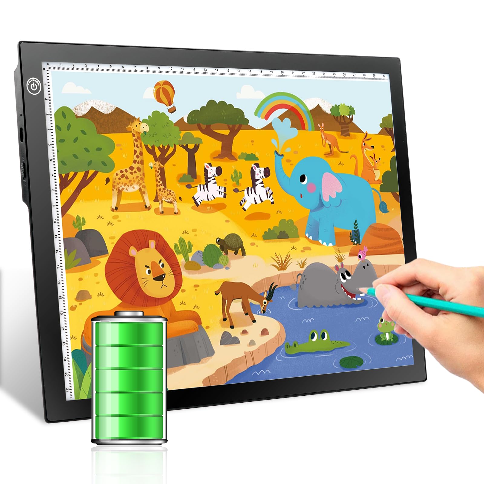 Rechargeable A4 LED Light Tracing Pad - Adjustable Drawing Tablet for Art & Tattoo Transfers-image-aa47441d-5af2-4e72-845e-c4ce34788e69-33613